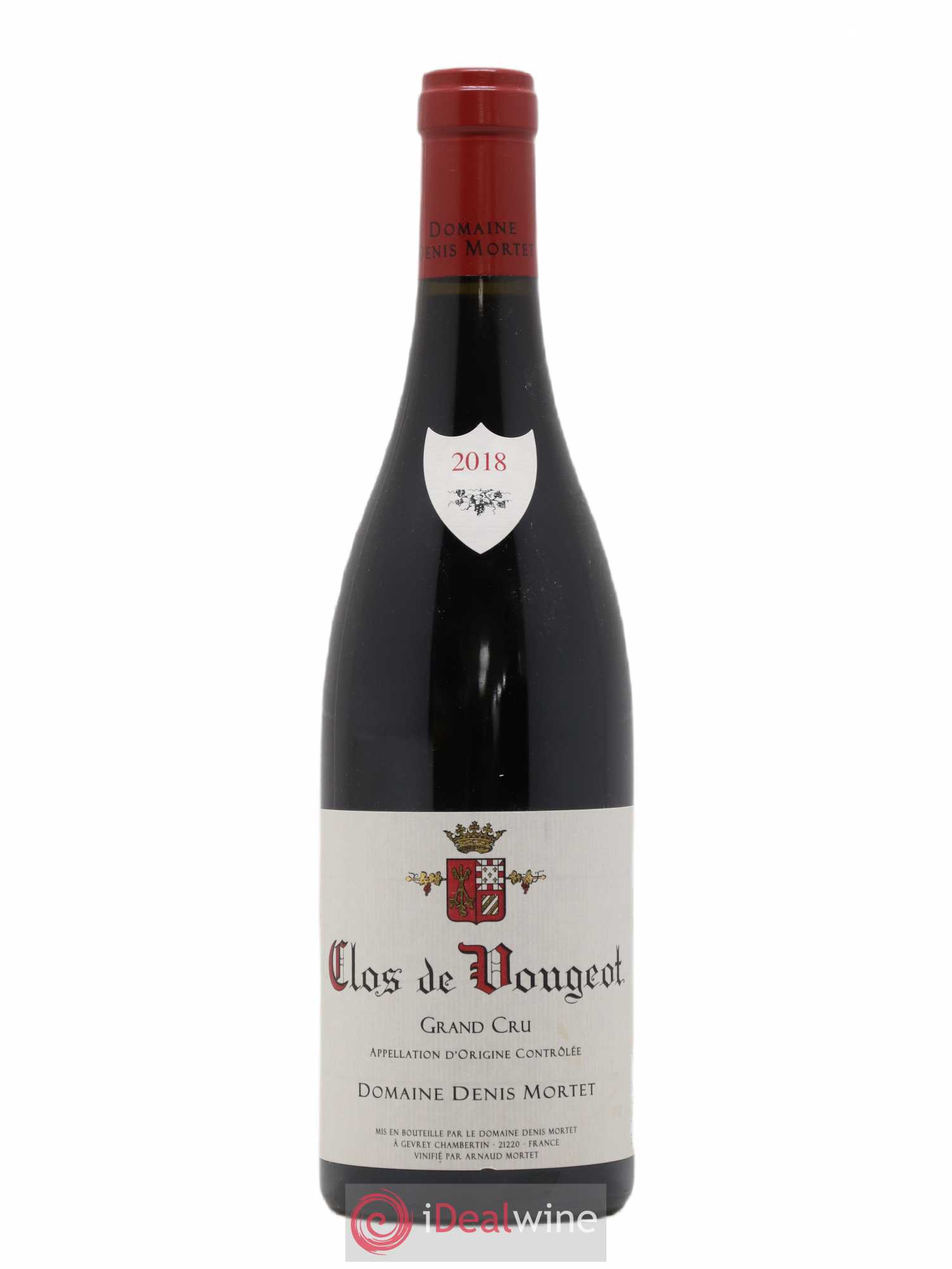Clos de Vougeot Grand Cru Denis Mortet (Domaine) 2018 - Lot de 1 bouteille - 0