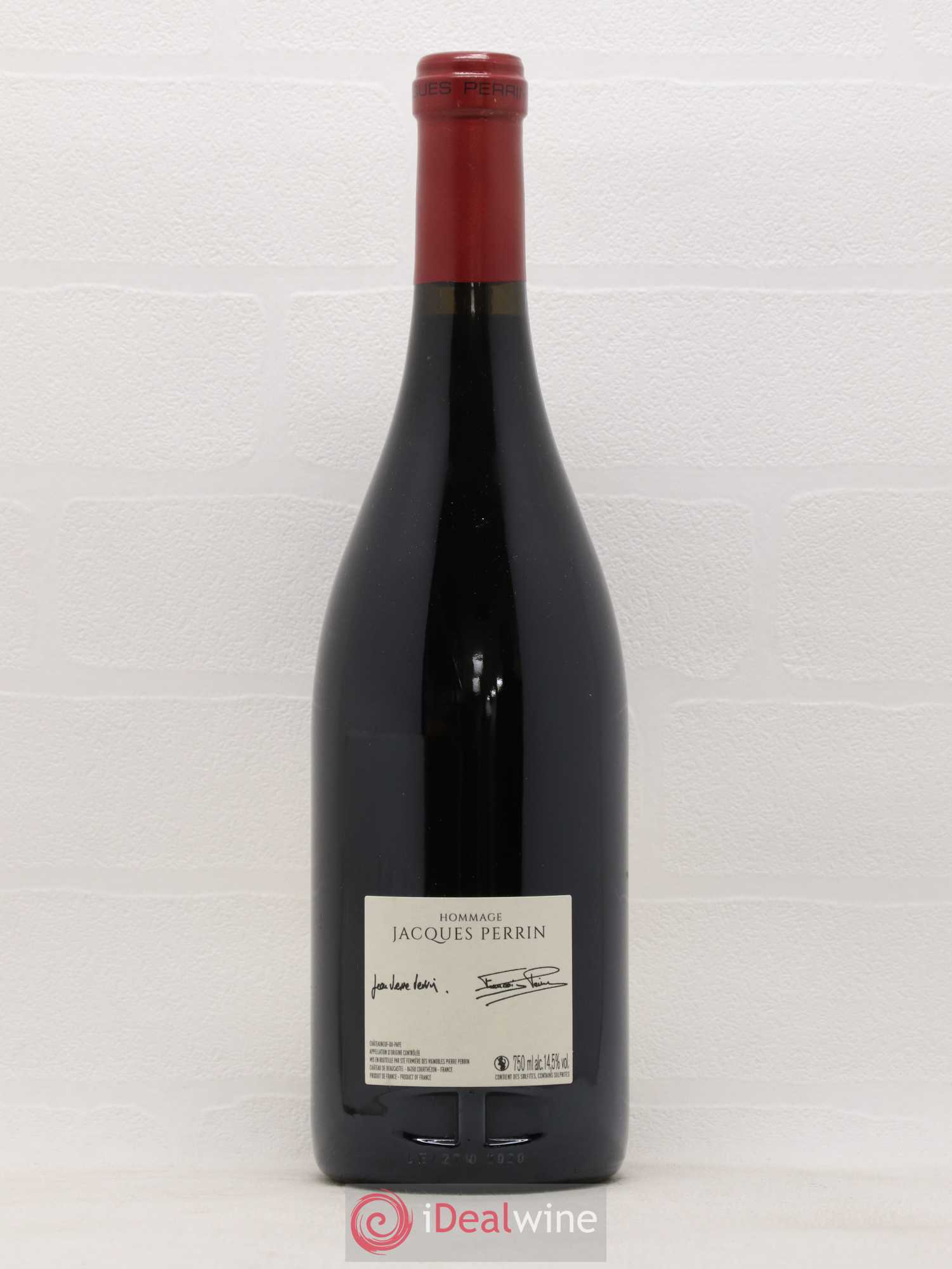 Châteauneuf-du-Pape Château de Beaucastel Hommage à Jacques Perrin Famille Perrin But du Mont Ogier 2016 - Lot de 1 bouteille - 1