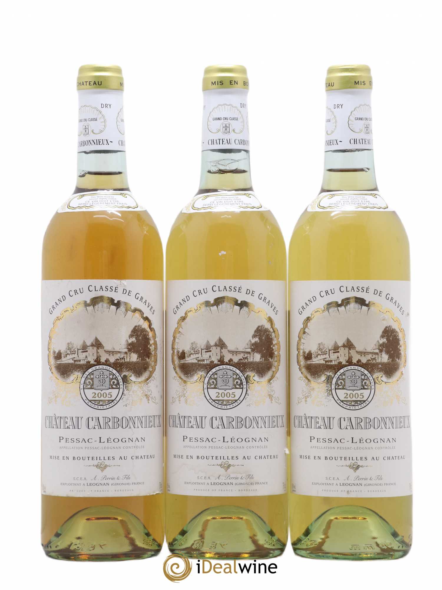Château Carbonnieux Cru Classé de Graves 2005 - Lot de 3 bouteilles - 0