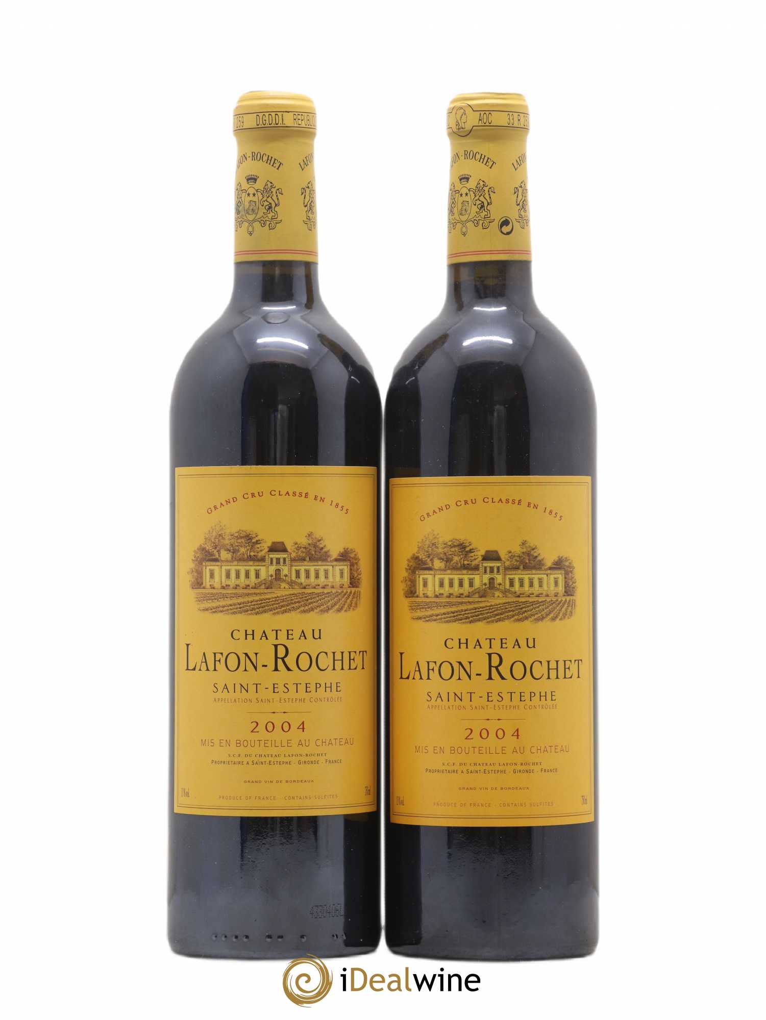 Château Lafon Rochet 4ème Grand Cru Classé 2004 - Lot de 2 bouteilles - 0
