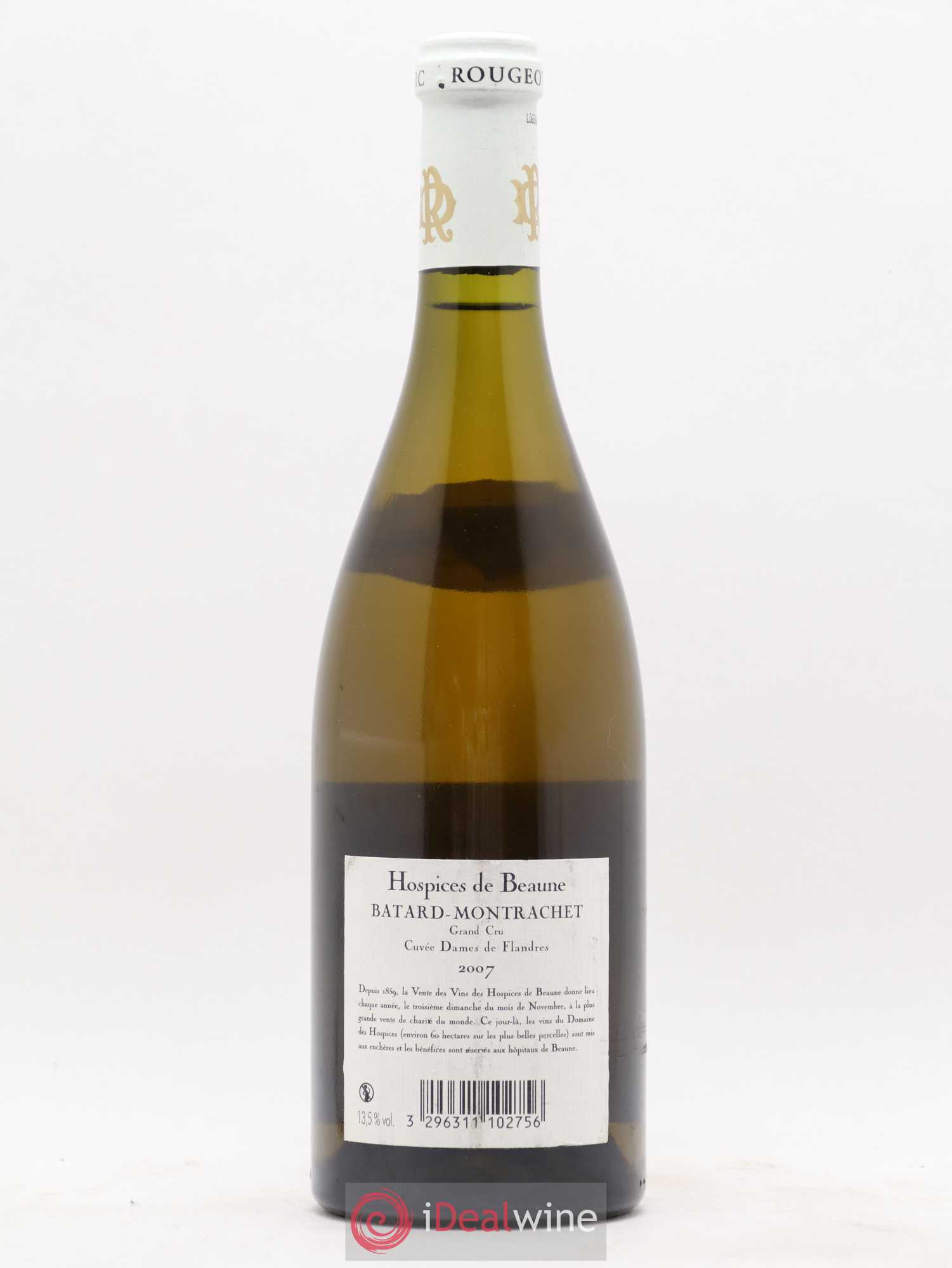 Bâtard-Montrachet Grand Cru Cuvée Dames de Flandres Hospices de Beaune Marc Rougeot-Dupin 2007 - Posten von 1 Flasche - 1