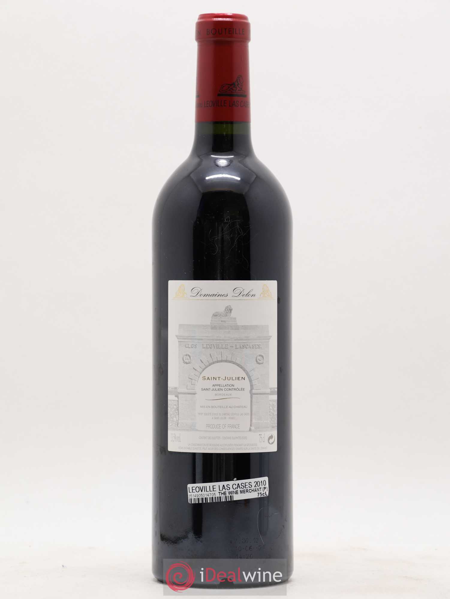 Château Léoville Las Cases 2ème Grand Cru Classé 2010 - Lot de 1 bouteille - 1