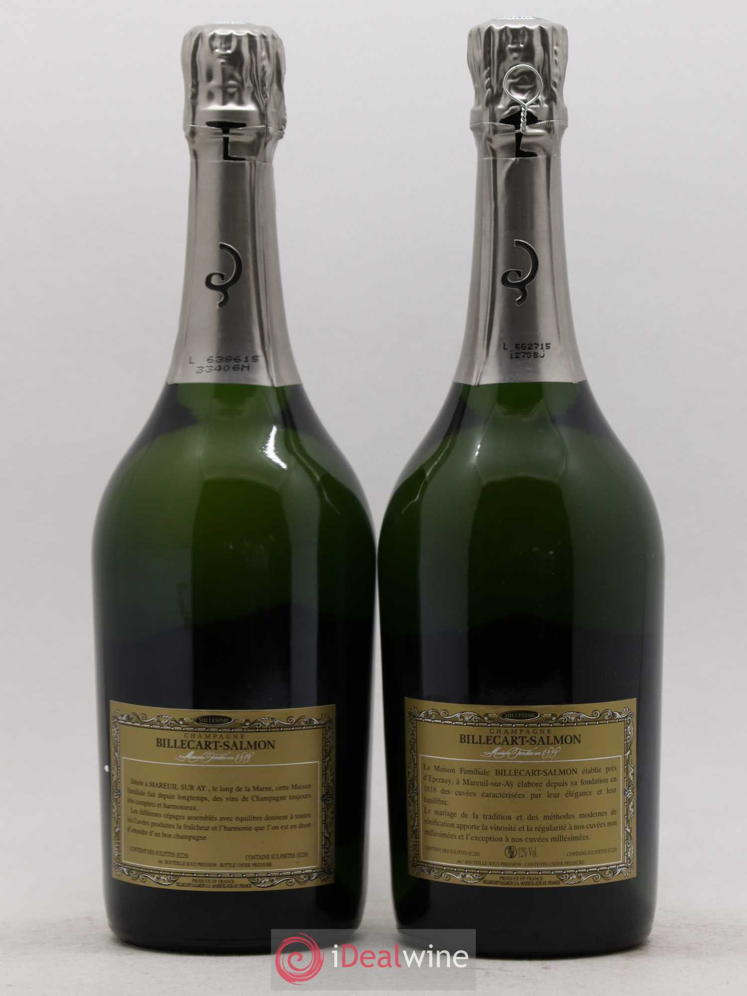 Grande Cuvée Billecart-Salmon 1996 - Lot de 2 bouteilles - 1