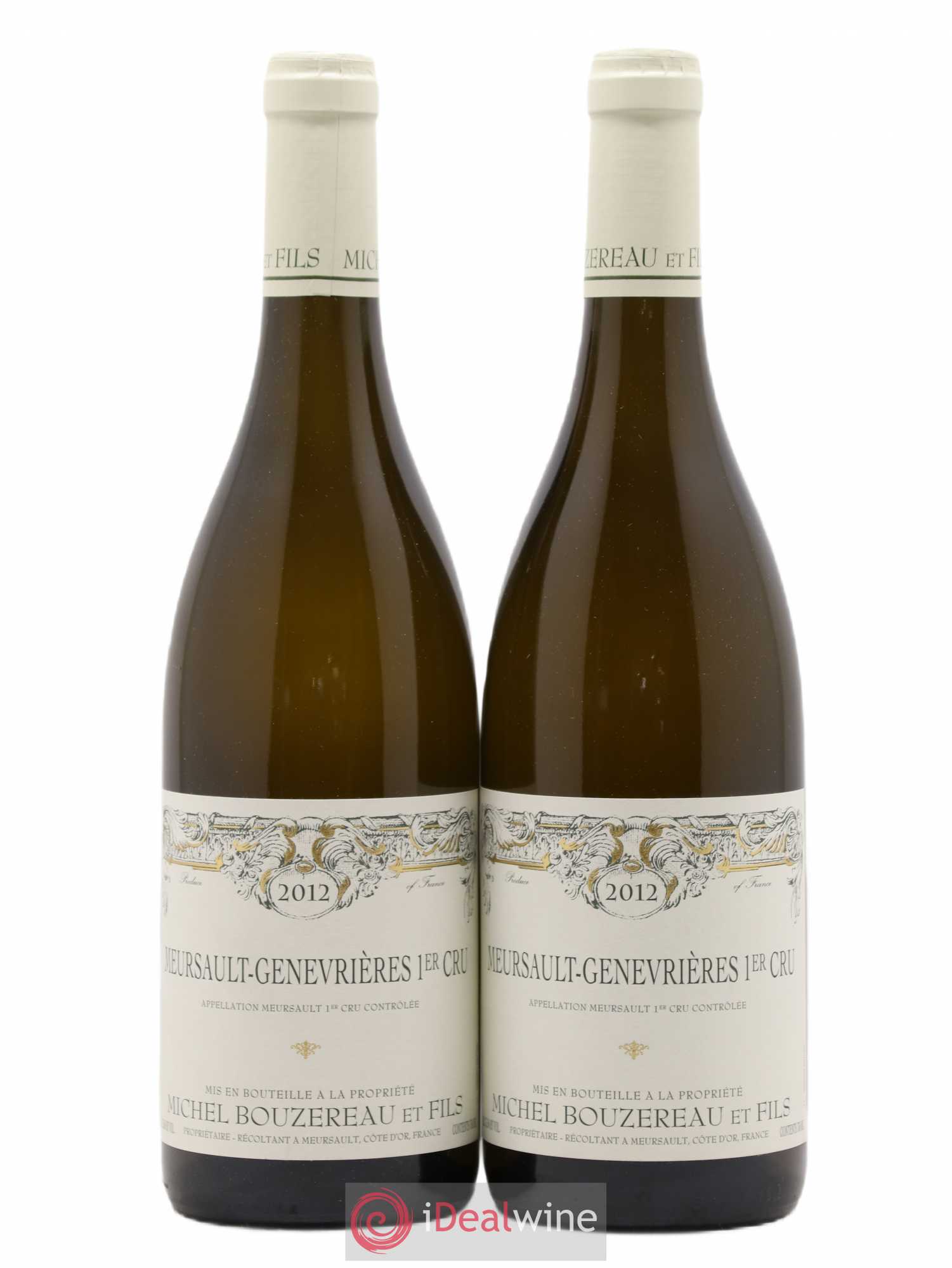 Meursault 1er Cru Les Genevrières Michel Bouzereau et Fils (Domaine) 2012 - Lot de 2 bouteilles - 0