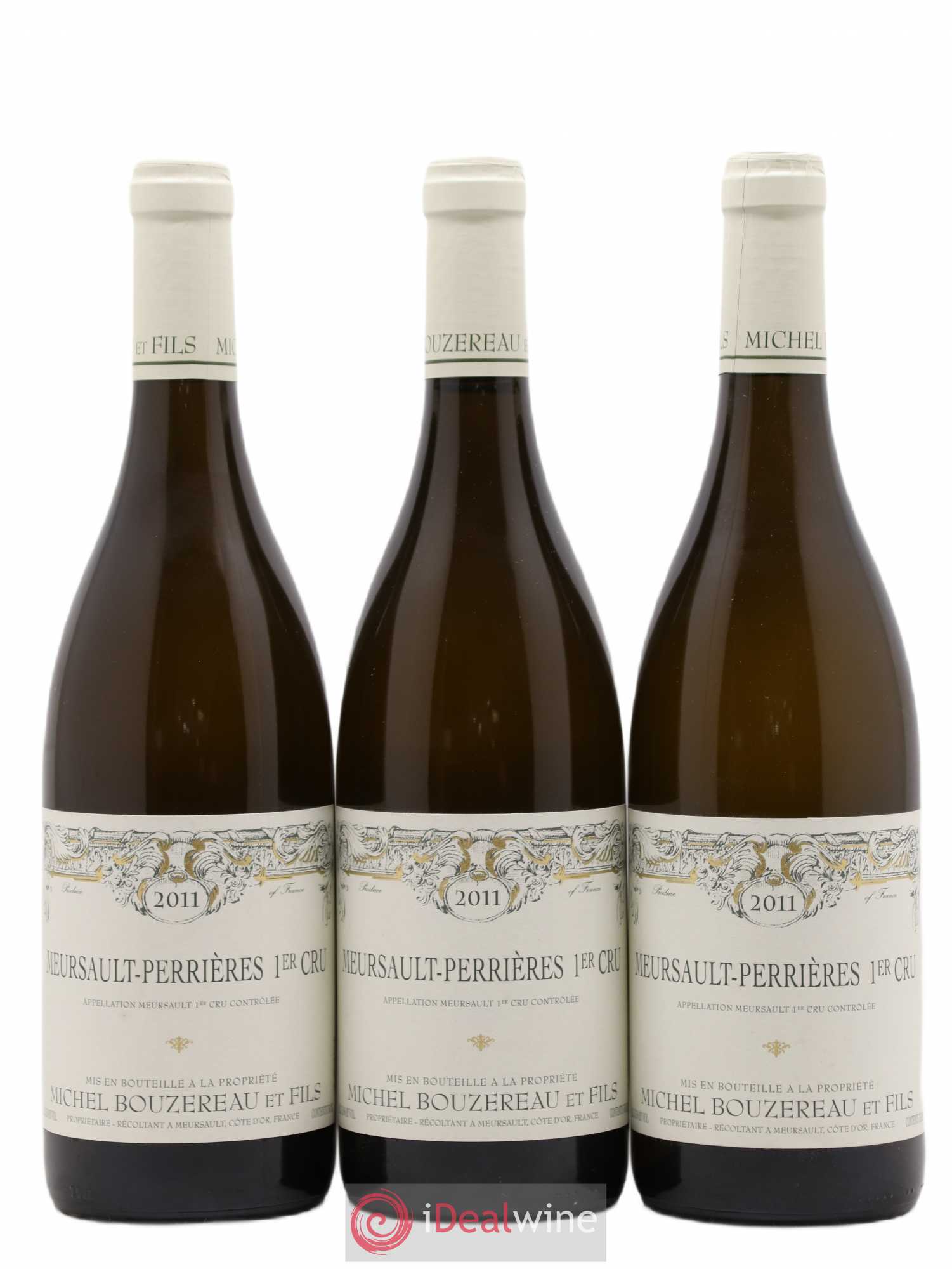 Meursault 1er Cru Perrières Michel Bouzereau et Fils (Domaine) 2011 - Lot de 3 bouteilles - 0