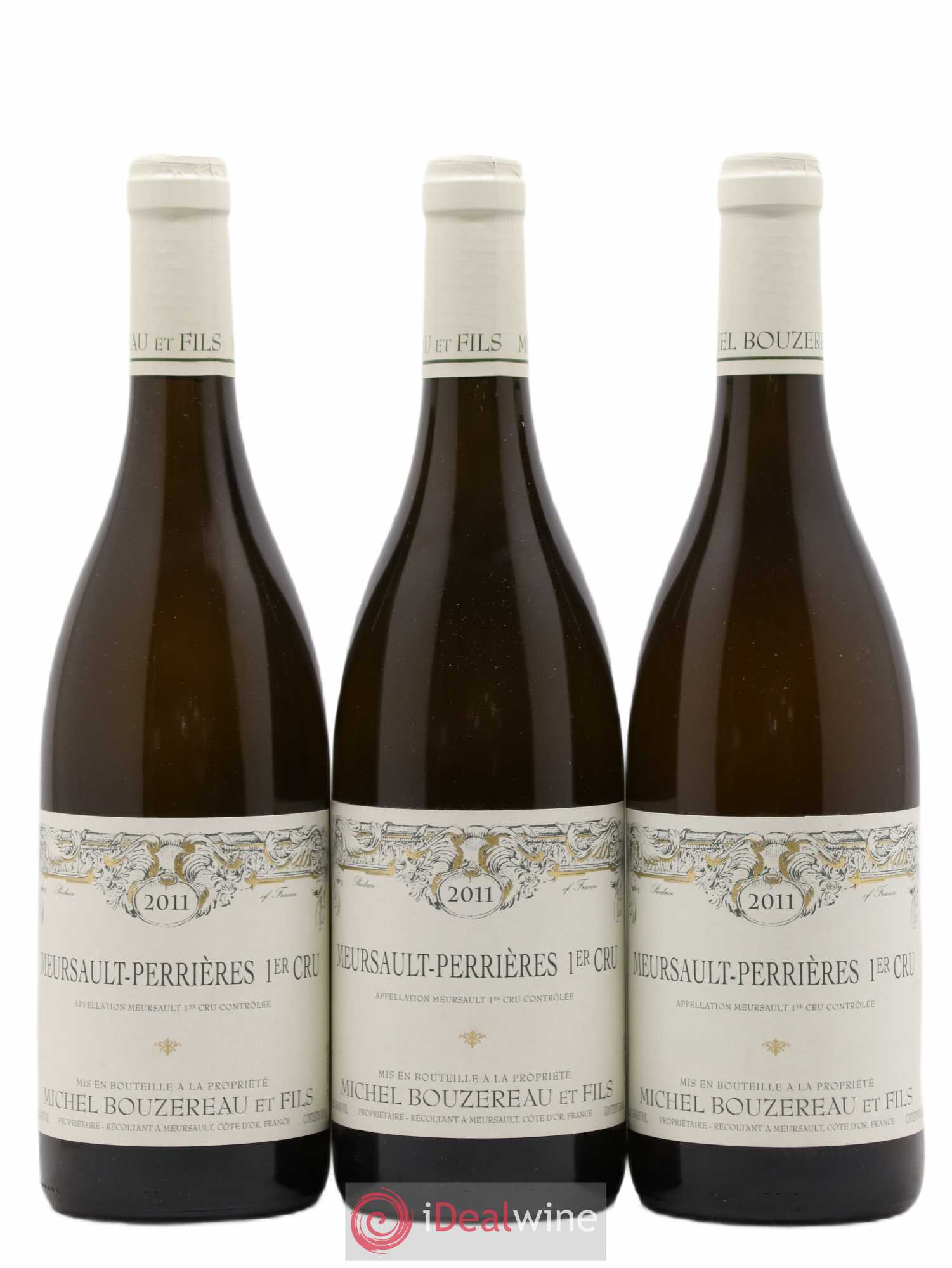 Meursault 1er Cru Perrières Michel Bouzereau et Fils (Domaine) 2011 - Lot de 3 bouteilles - 0