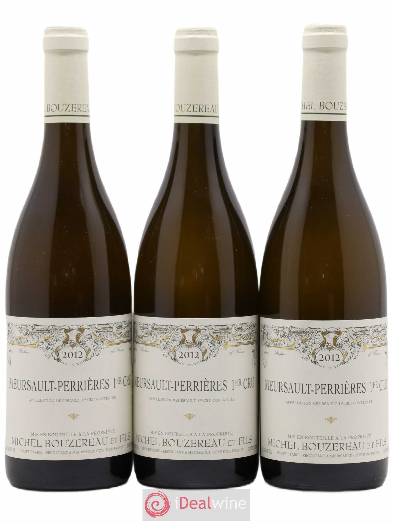 Meursault 1er Cru Perrières Michel Bouzereau et Fils (Domaine) 2012 - Lot de 3 bouteilles - 0
