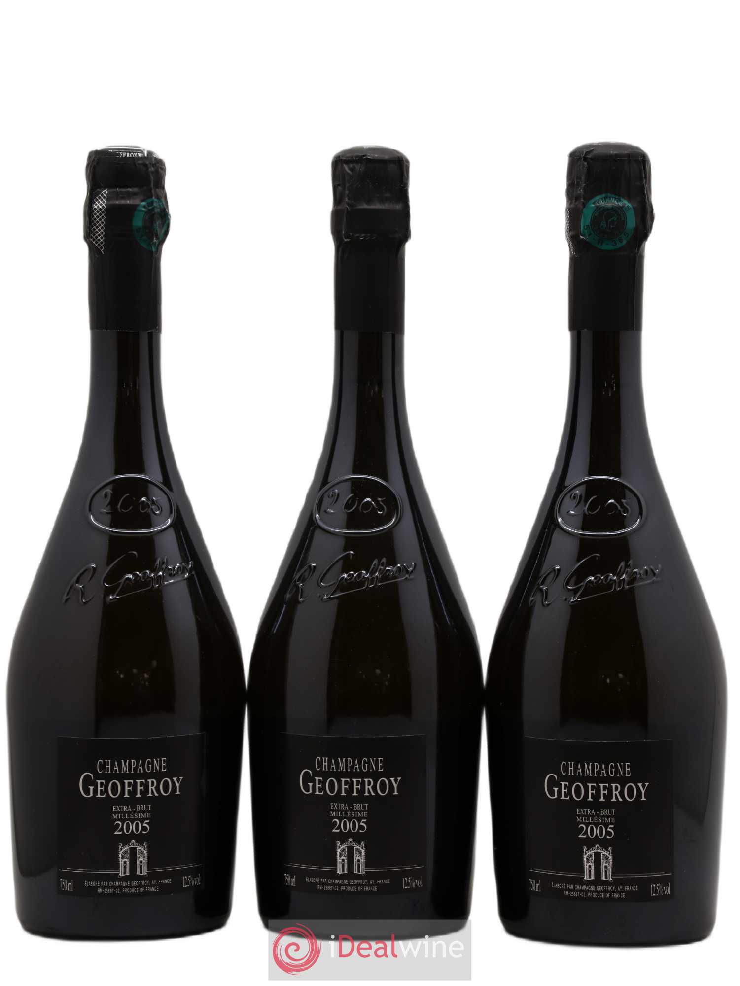 Champagne Extra Brut Champagne Geoffroy 2005 - Posten von 3 Flaschen - 0
