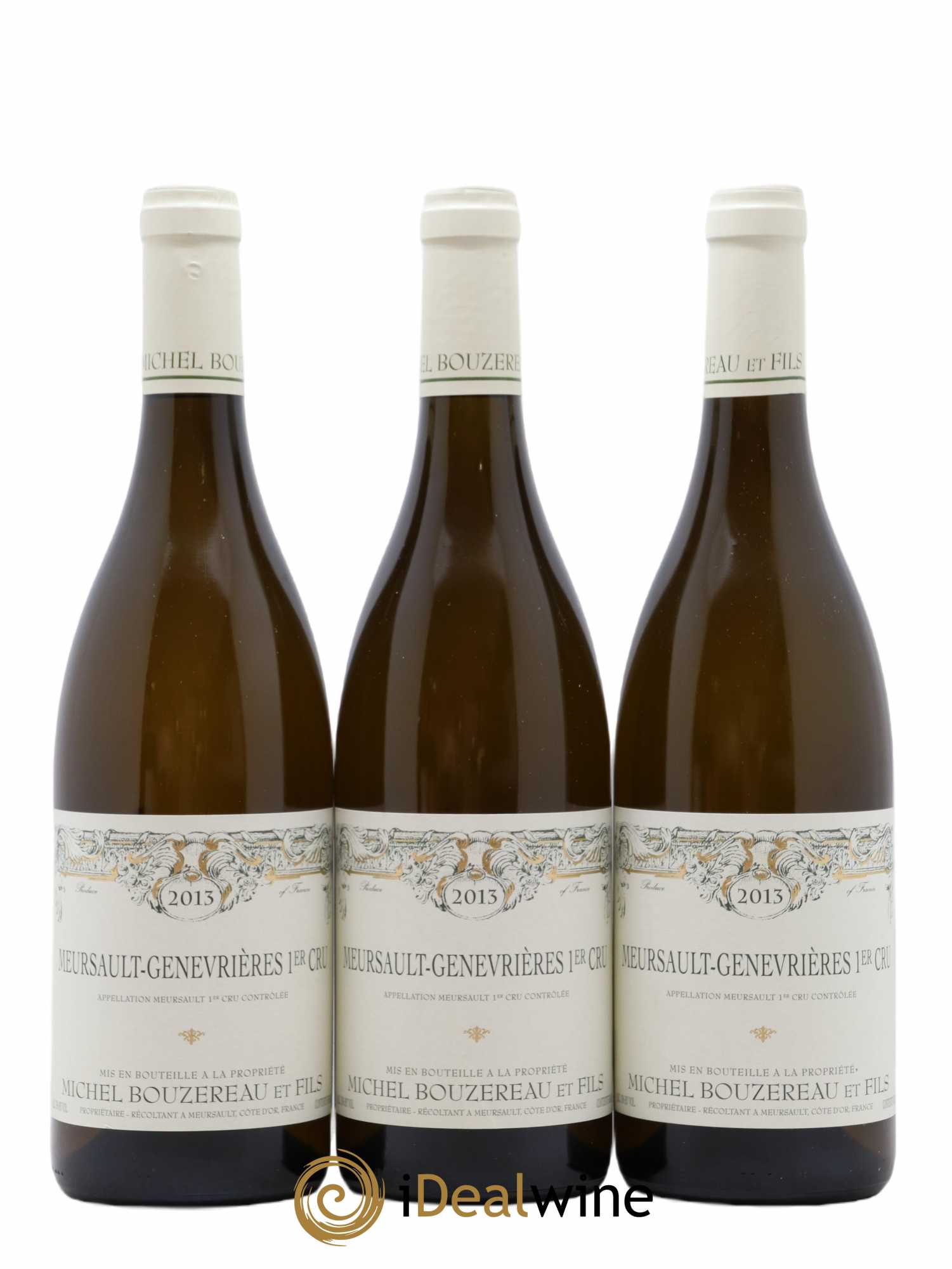 Meursault 1er Cru Les Genevrières Michel Bouzereau et Fils (Domaine) 2013 - Lot de 3 bouteilles - 0