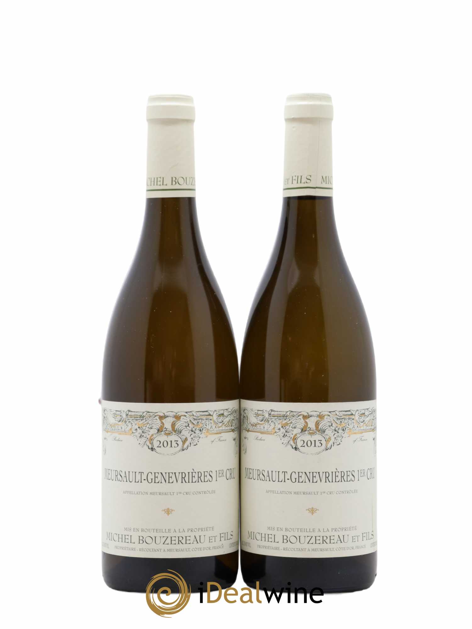 Meursault 1er Cru Les Genevrières Michel Bouzereau et Fils (Domaine) 2013 - Lot de 2 bouteilles - 0