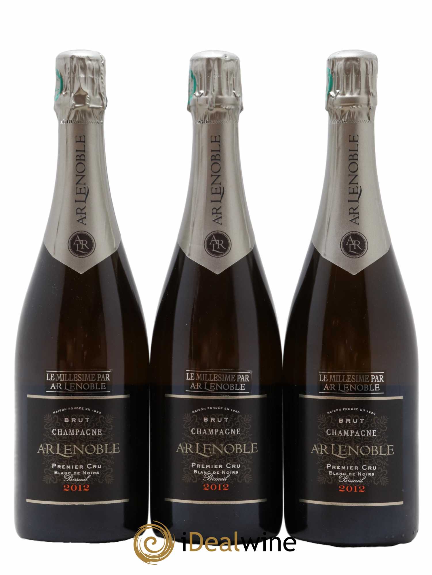 Champagne Premier Cru Blanc de Noirs AR Lenoble 2012 - Posten von 3 Flaschen - 0