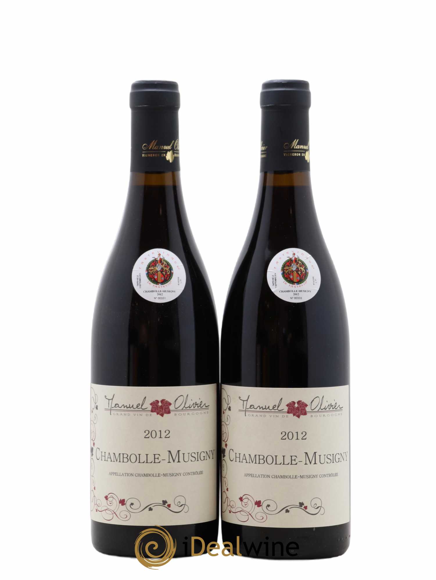 Chambolle-Musigny Domaine Manuel Olivier 2012 - Lot de 2 bouteilles - 0
