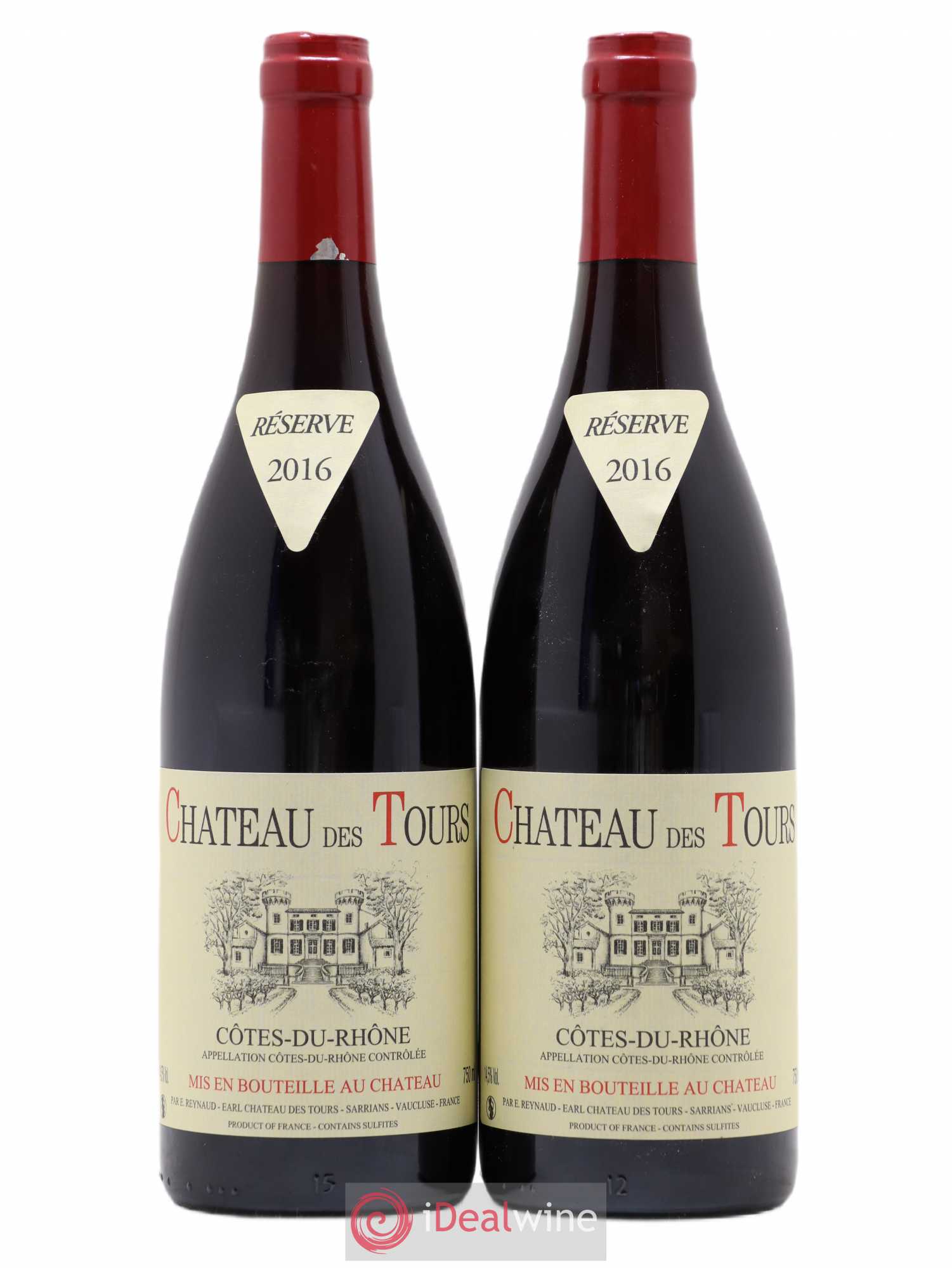 Côtes-du-Rhône Château des Tours Emmanuel Reynaud 2016 - Lot de 2 bouteilles - 0