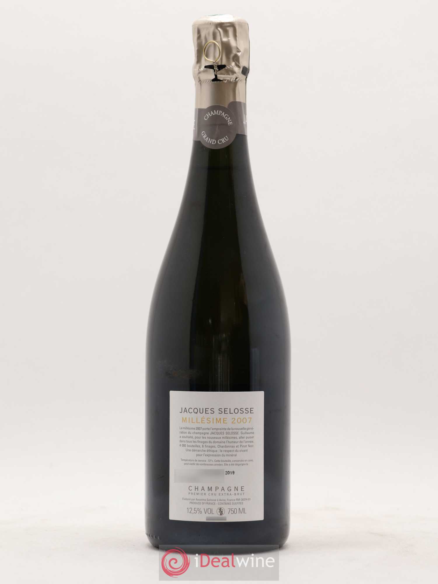 1er Cru Millésimé Extra-Brut Jacques Selosse 2007 - Lot de 1 bouteille - 1