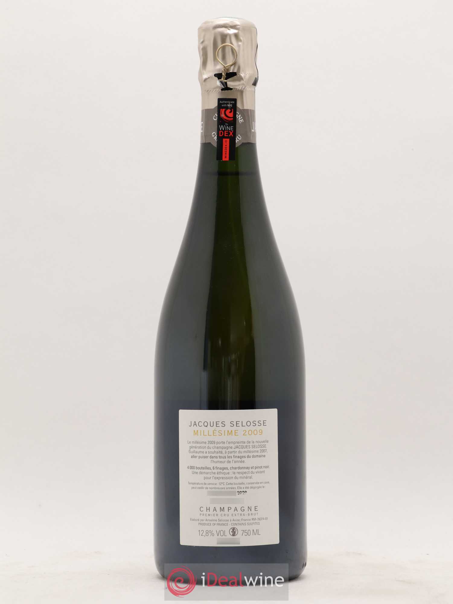 1er Cru Millésimé Extra-Brut Jacques Selosse 2009 - Lot de 1 bouteille - 1