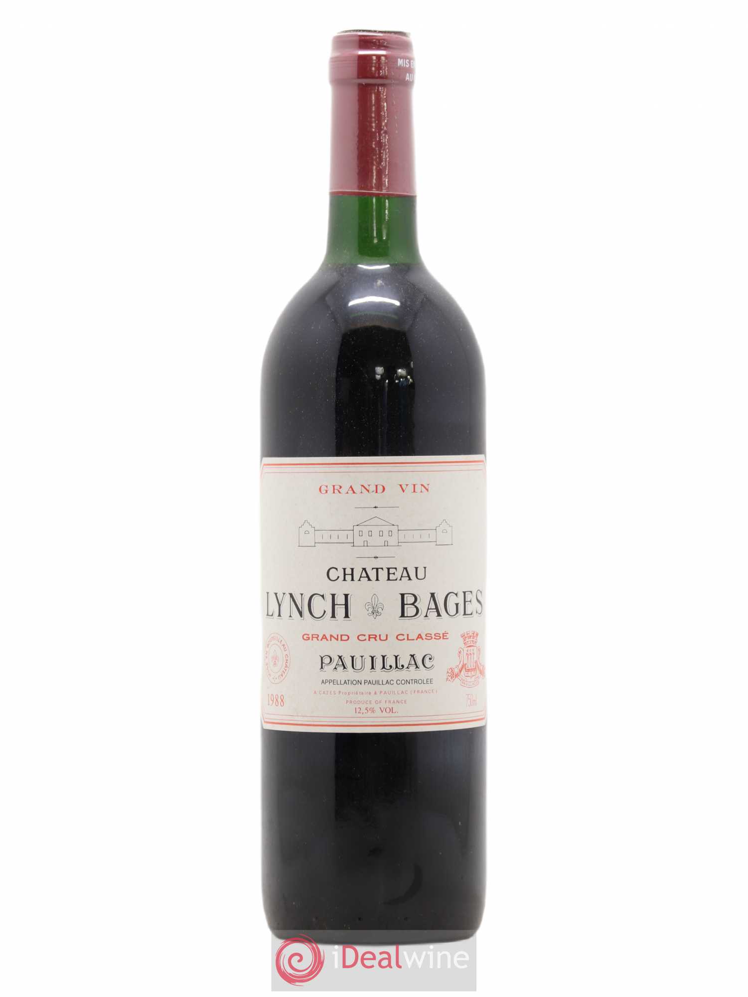 Château Lynch Bages 5ème Grand Cru Classé 1988 - Lot de 1 bouteille - 0