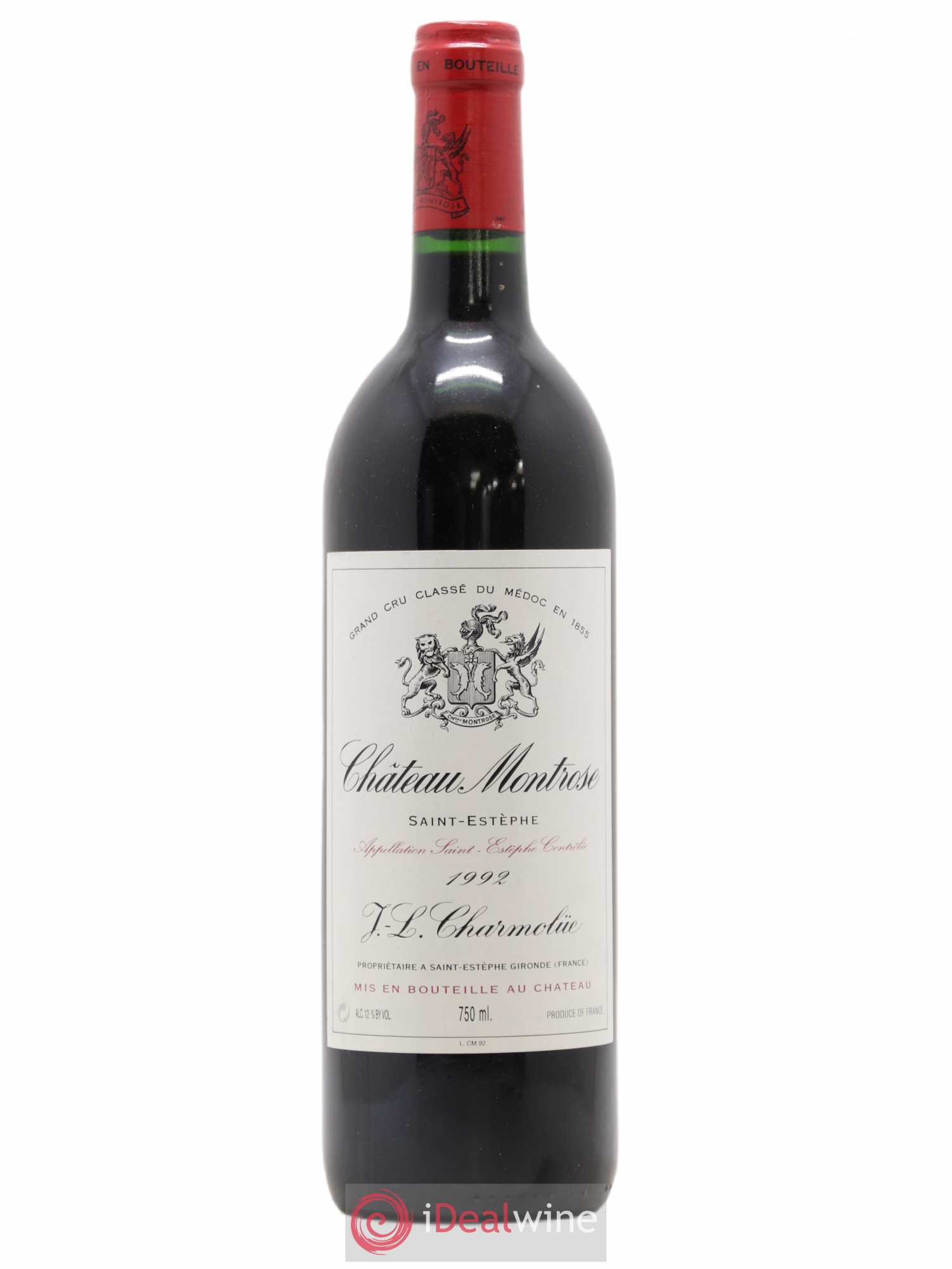 Château Montrose 2ème Grand Cru Classé 1992 - Lot de 1 bouteille - 0