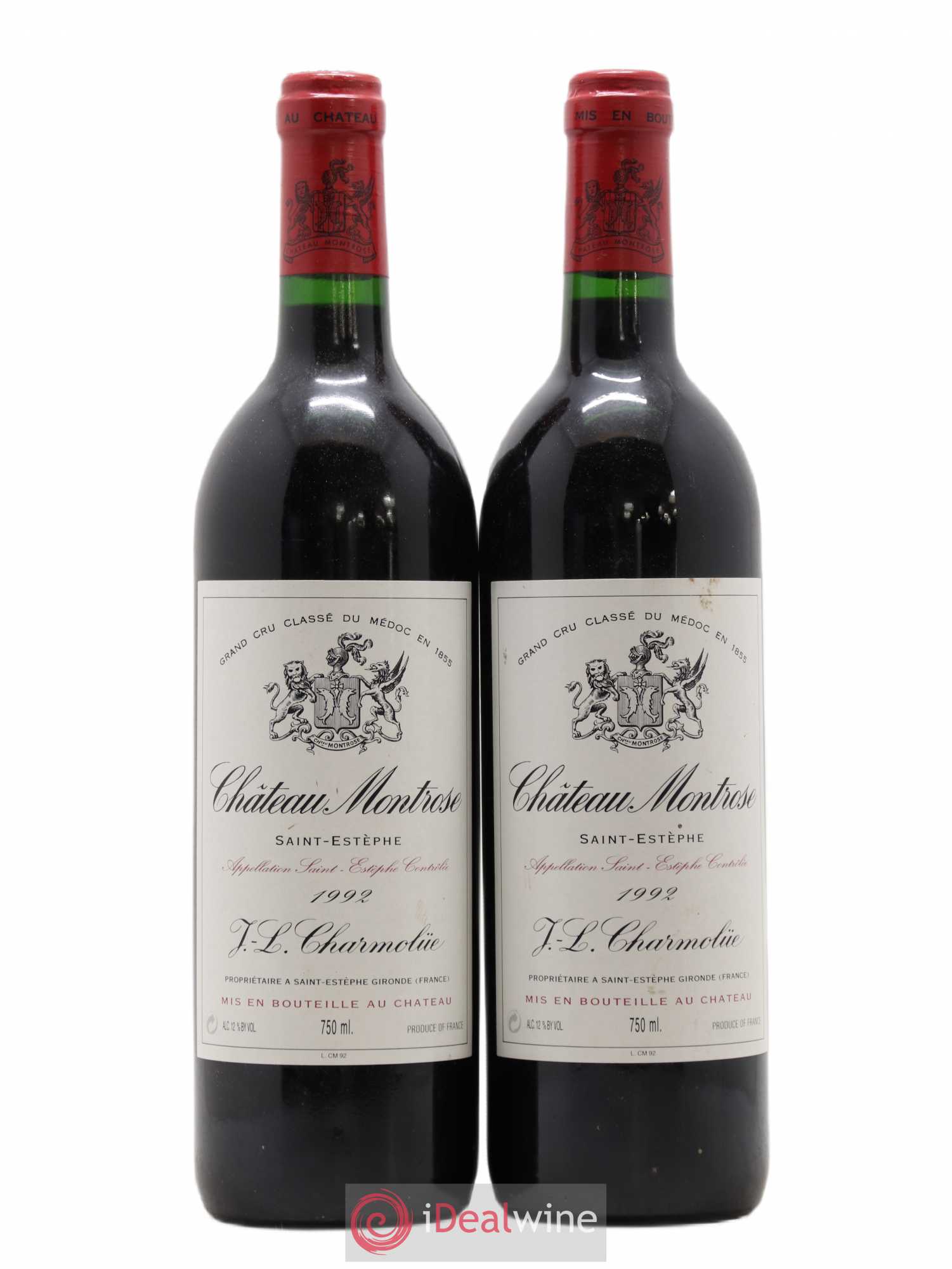 Château Montrose 2ème Grand Cru Classé 1992 - Lot de 2 bouteilles - 0