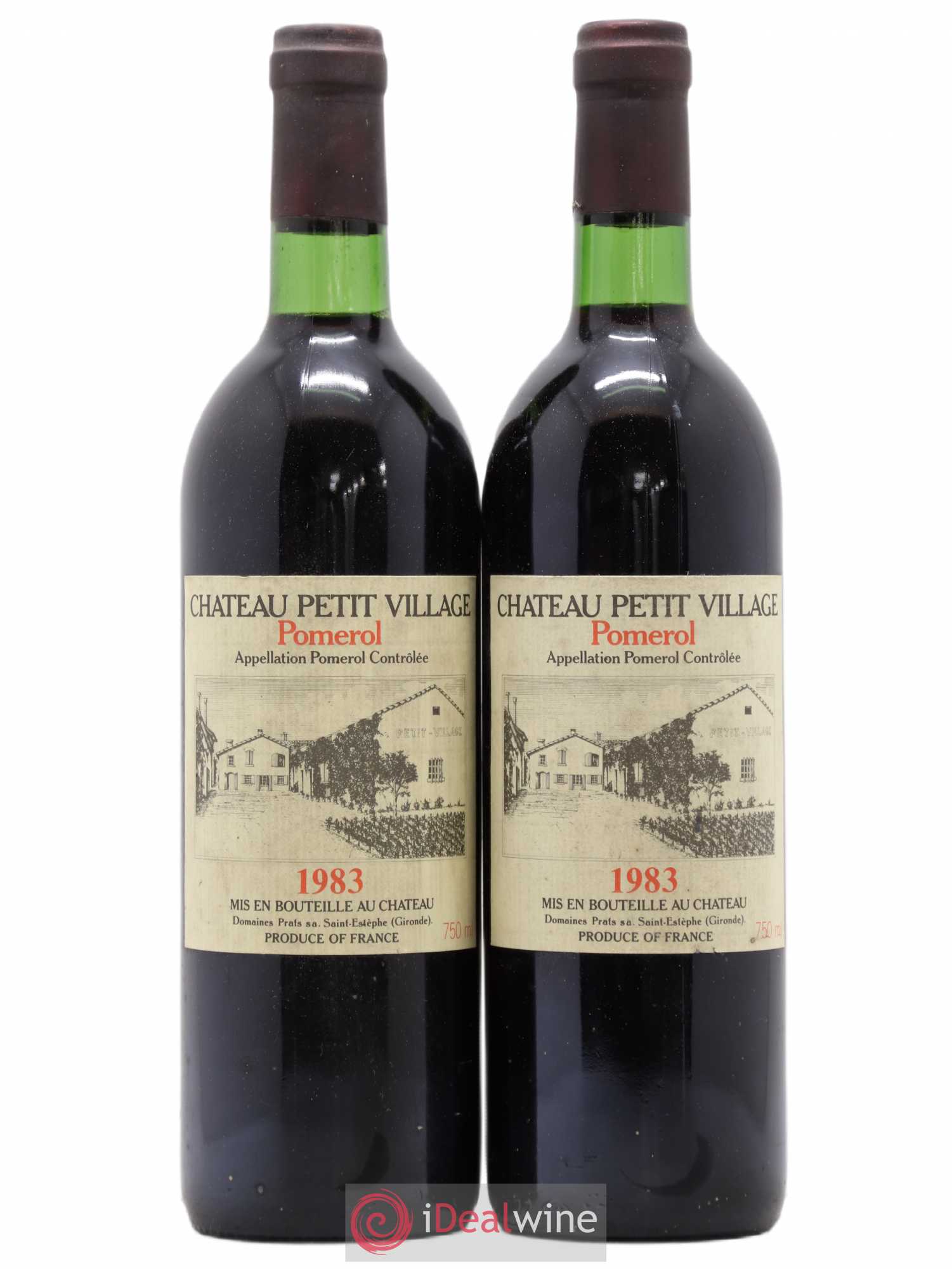 Château Petit Village 1983 - Lot de 2 bouteilles - 0
