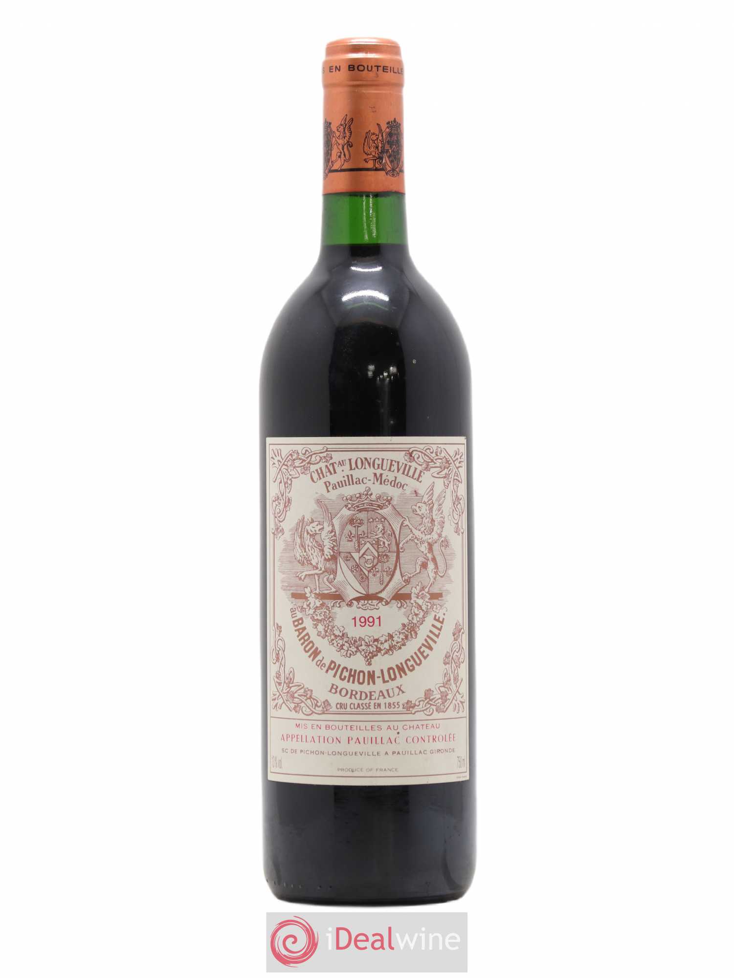 Pichon Longueville Baron 2ème Grand Cru Classé 1991 - Lot de 1 bouteille - 0