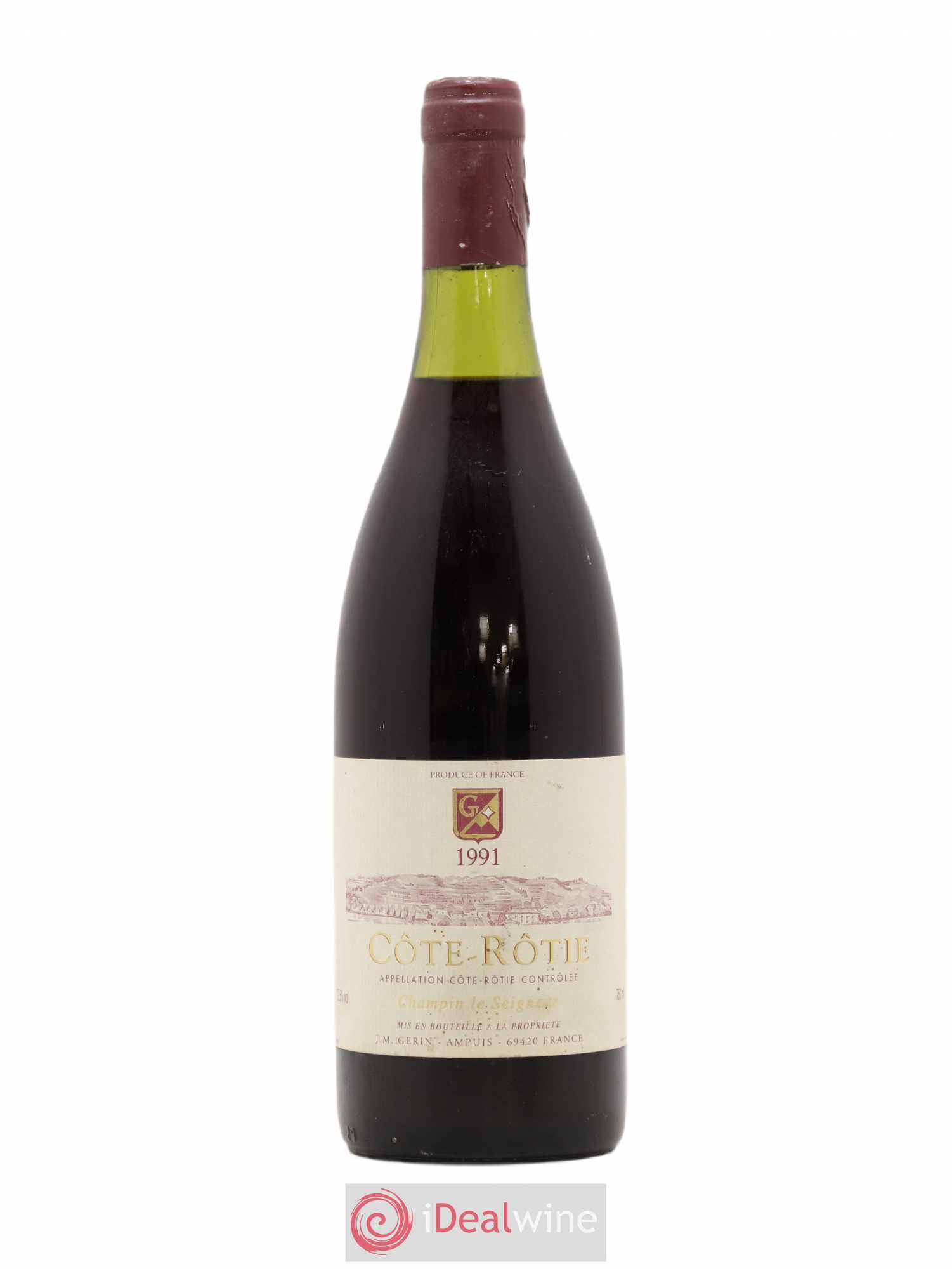 Côte-Rôtie Champin Le Seigneur Jean-Michel Gerin 1991 - Lot de 1 bouteille - 0