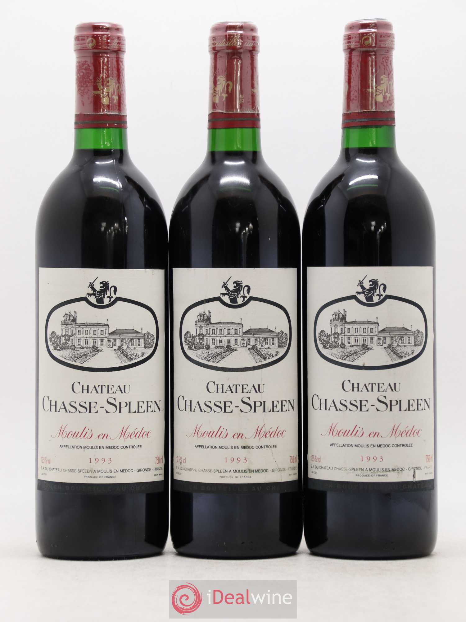 Château Chasse Spleen 1993 - Lot de 6 bouteilles - 1