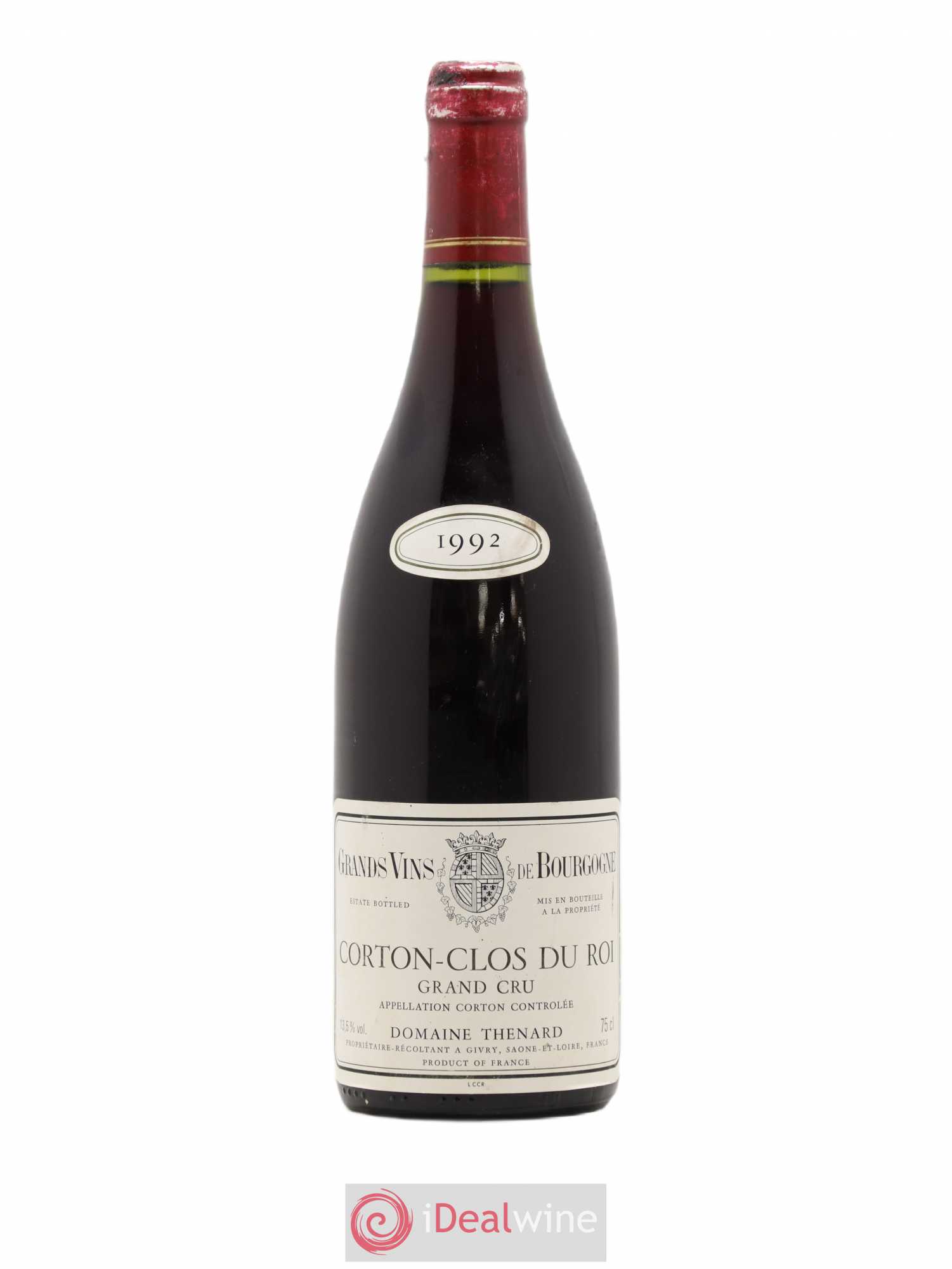 Corton Grand Cru Clos Du Roi domaine Thenard 1992 - Posten von 1 Flasche - 0