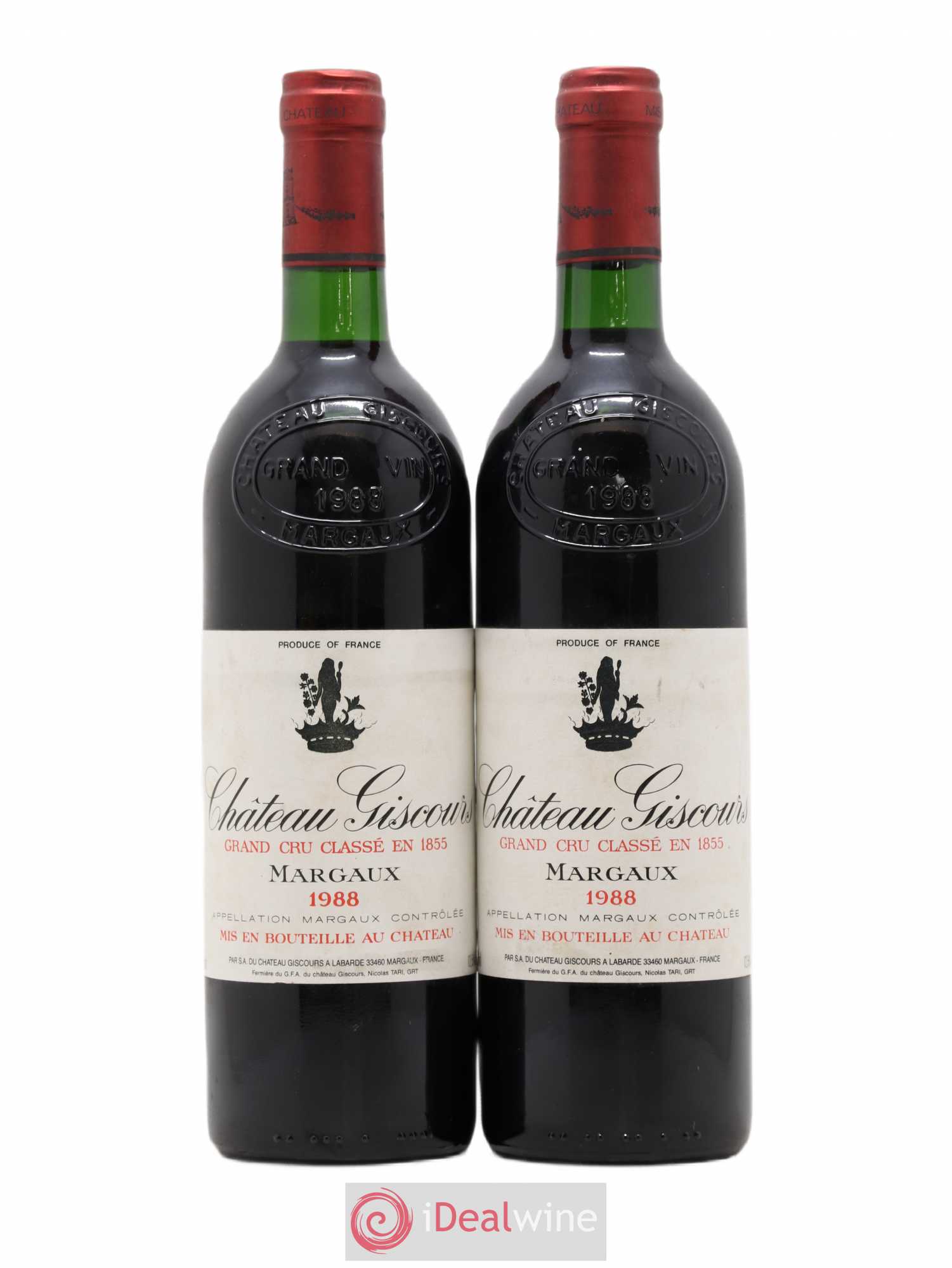 Château Giscours 3ème Grand Cru Classé 1988 - Lot de 2 bouteilles - 0