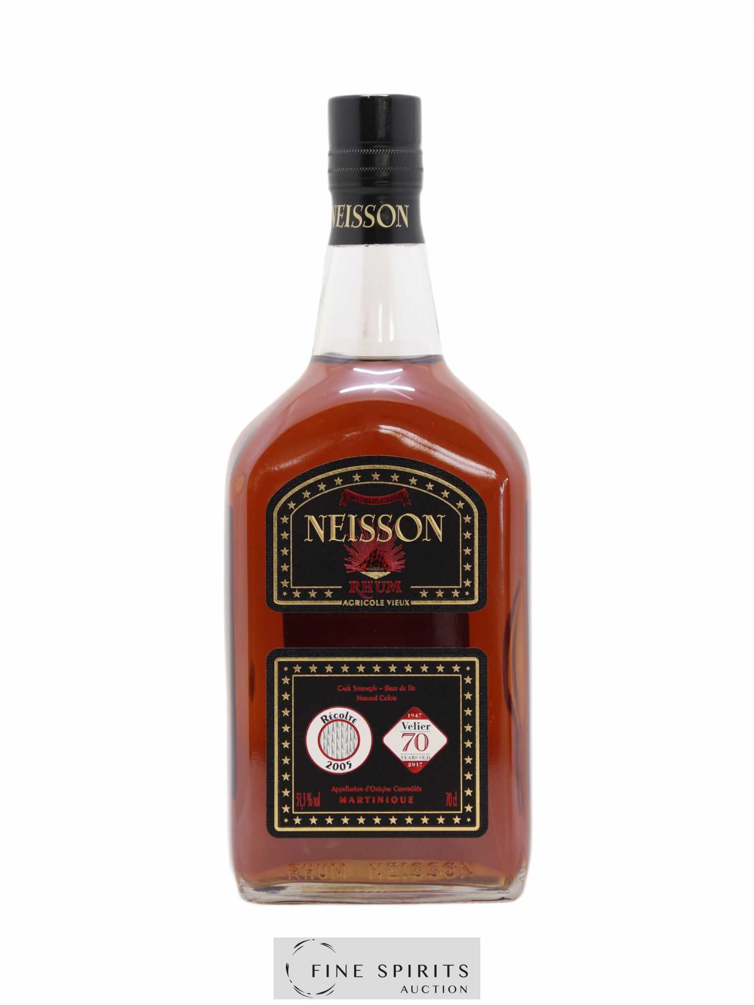 Neisson 2005 Of. Cask Strengh - bottled 2017 Velier 70 Years Old Edition Unique de 1150 bouteilles - Lot de 1 bouteille - 1