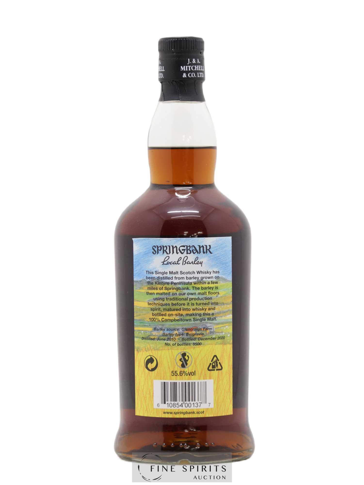 Springbank 10 years 2010 Of. Local Barley One of 8500 - bottled 2020 - Lot de 1 bouteille - 2