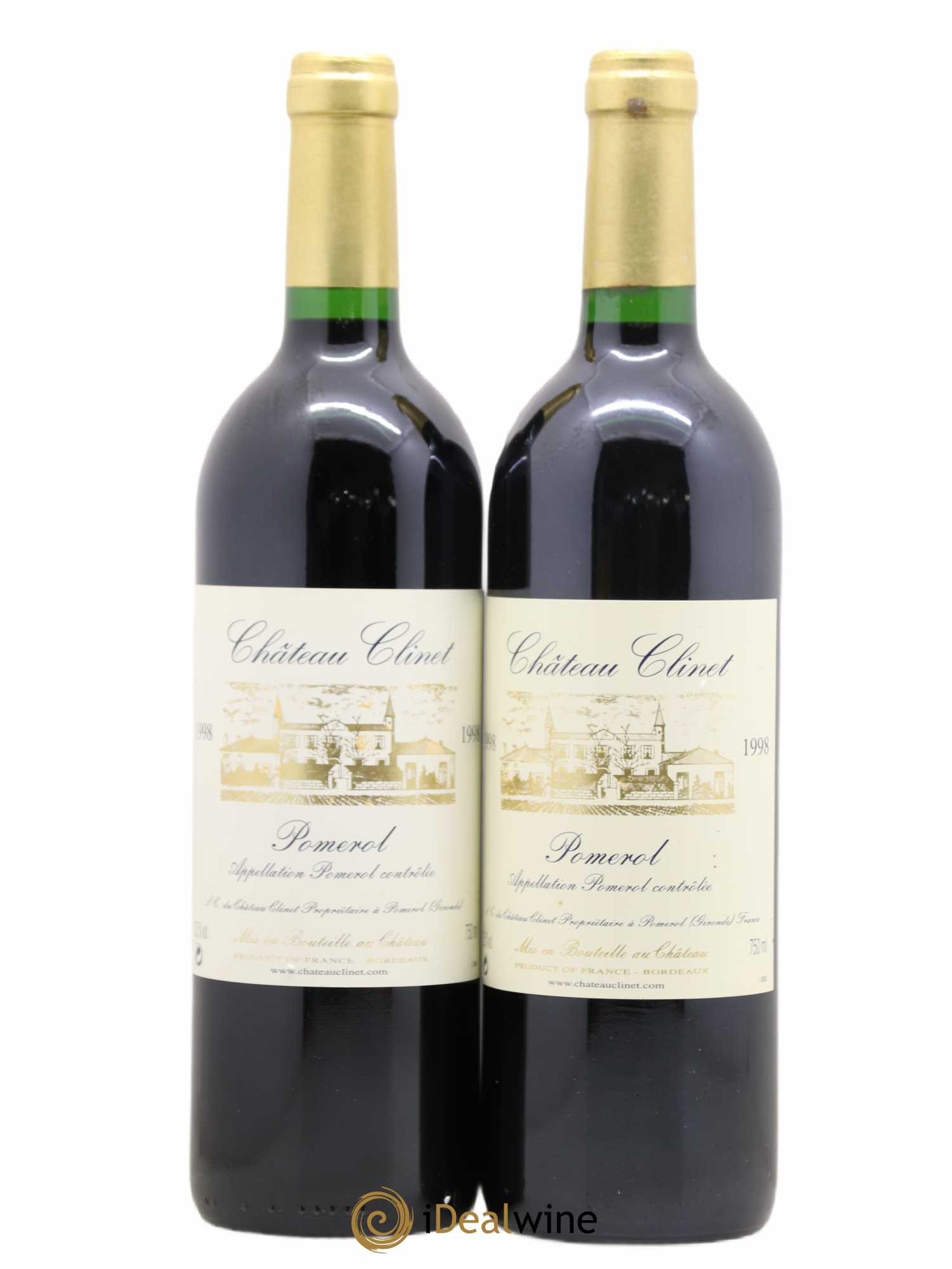 Château Clinet 1998 - Lot de 2 bouteilles - 0