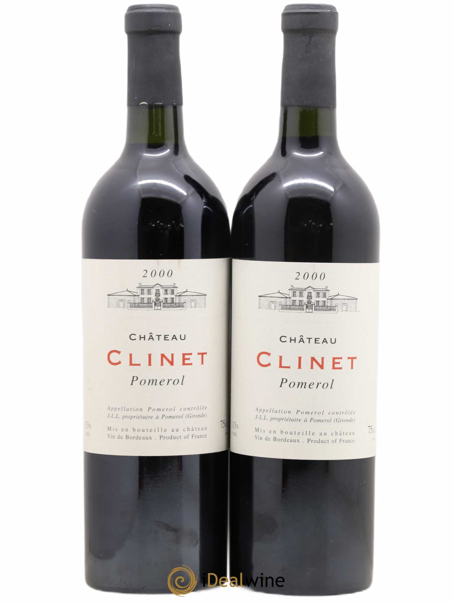 Château Clinet 2000 - Lot de 2 bouteilles - 0