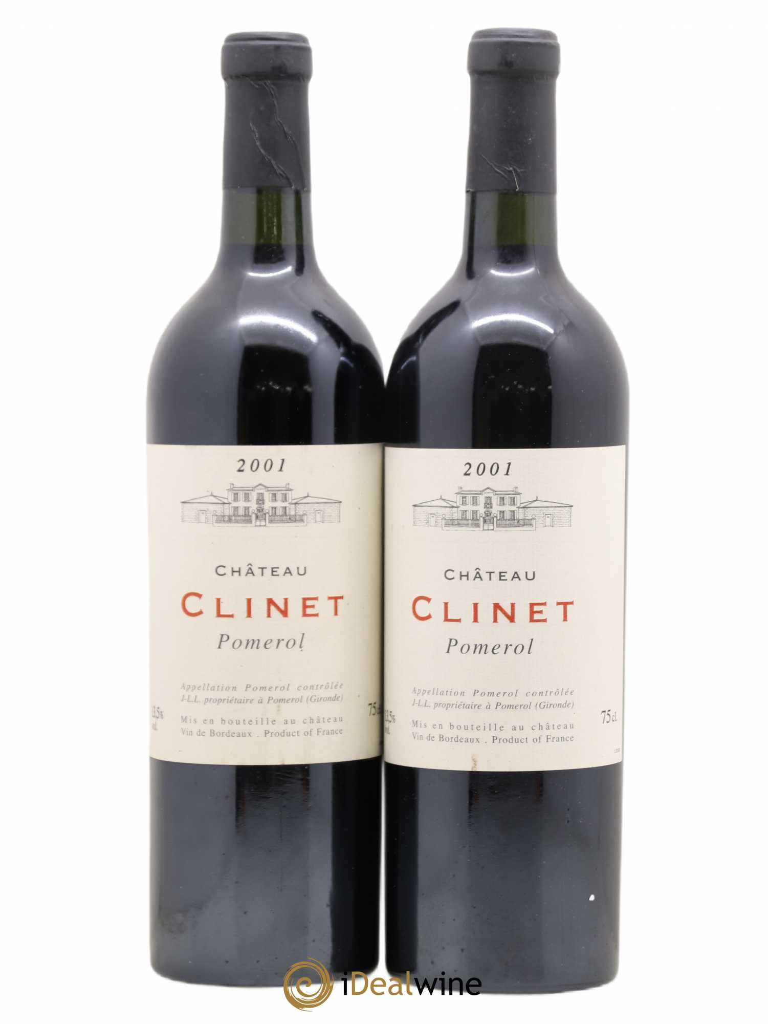 Château Clinet 2001 - Lot de 2 bouteilles - 0
