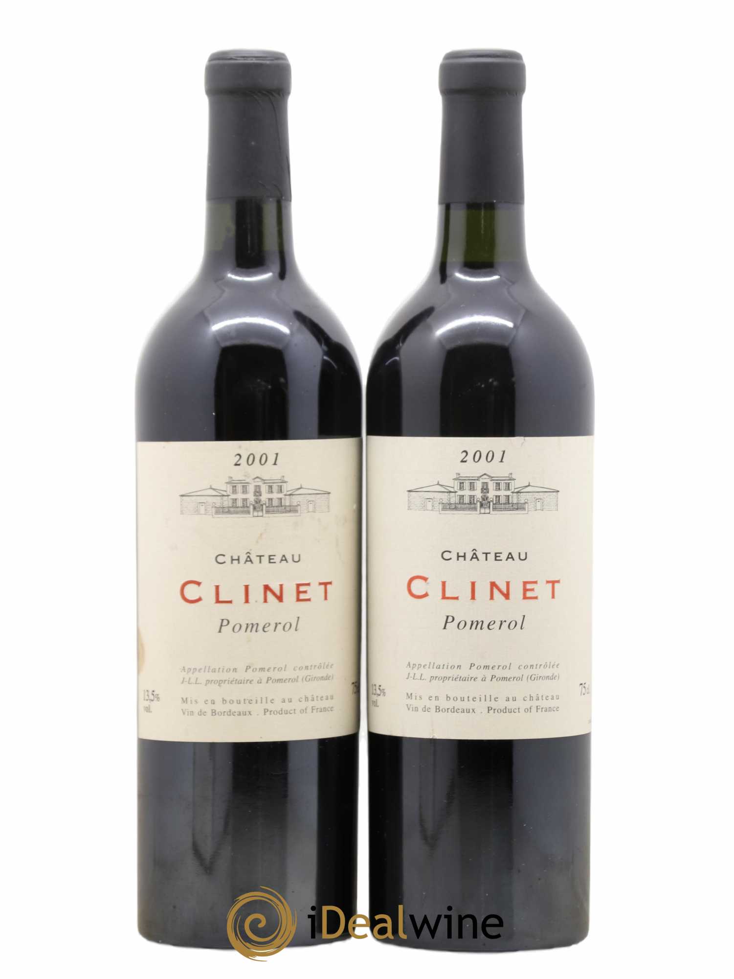 Château Clinet 2001 - Lot de 2 bouteilles - 0