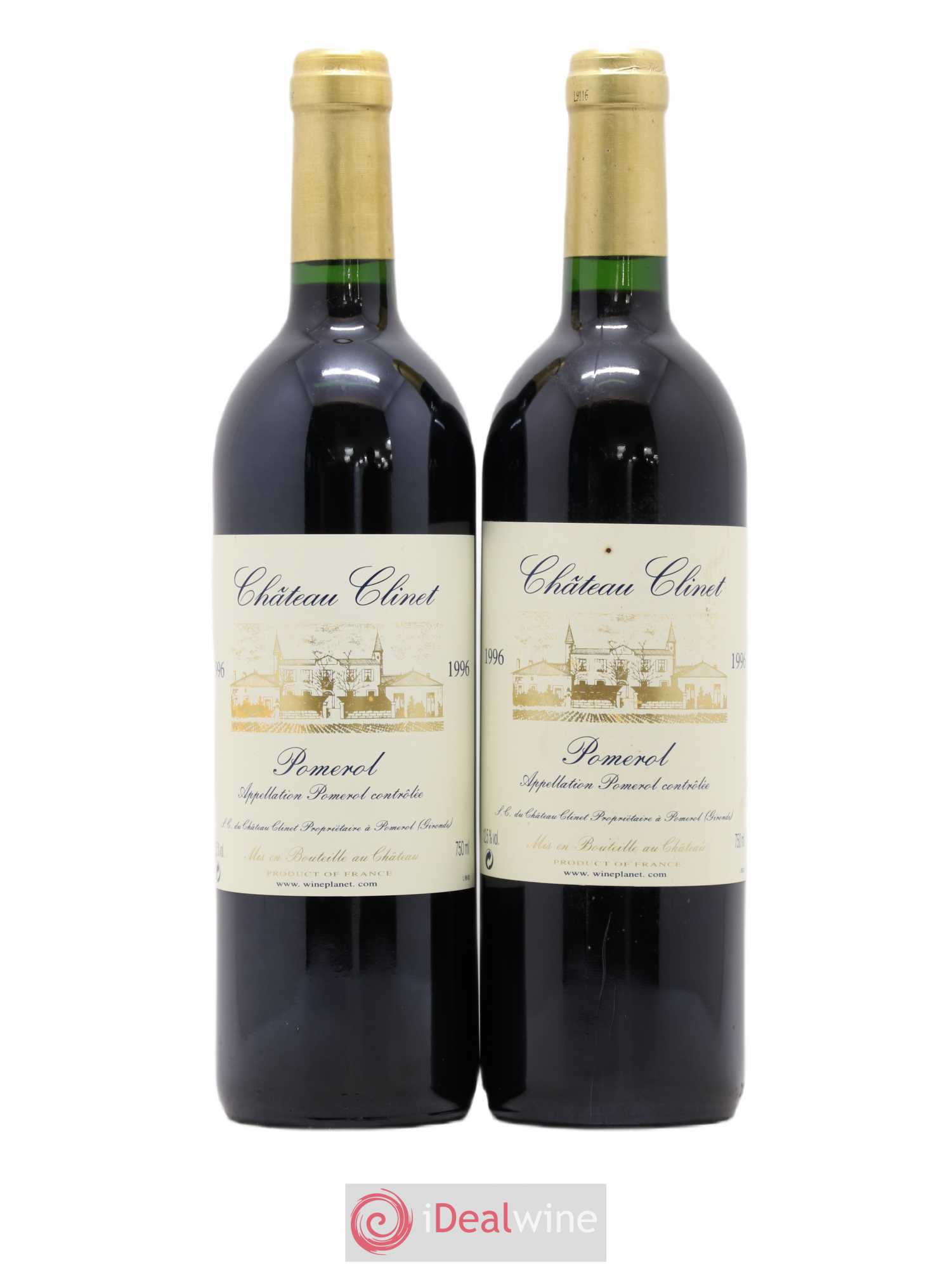Château Clinet 1996 - Lot de 2 bouteilles - 0