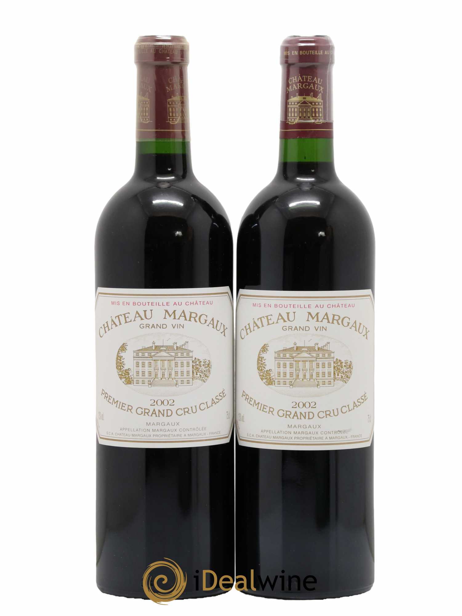 Château Margaux 1er Grand Cru Classé 2002 - Lot de 2 bouteilles - 0