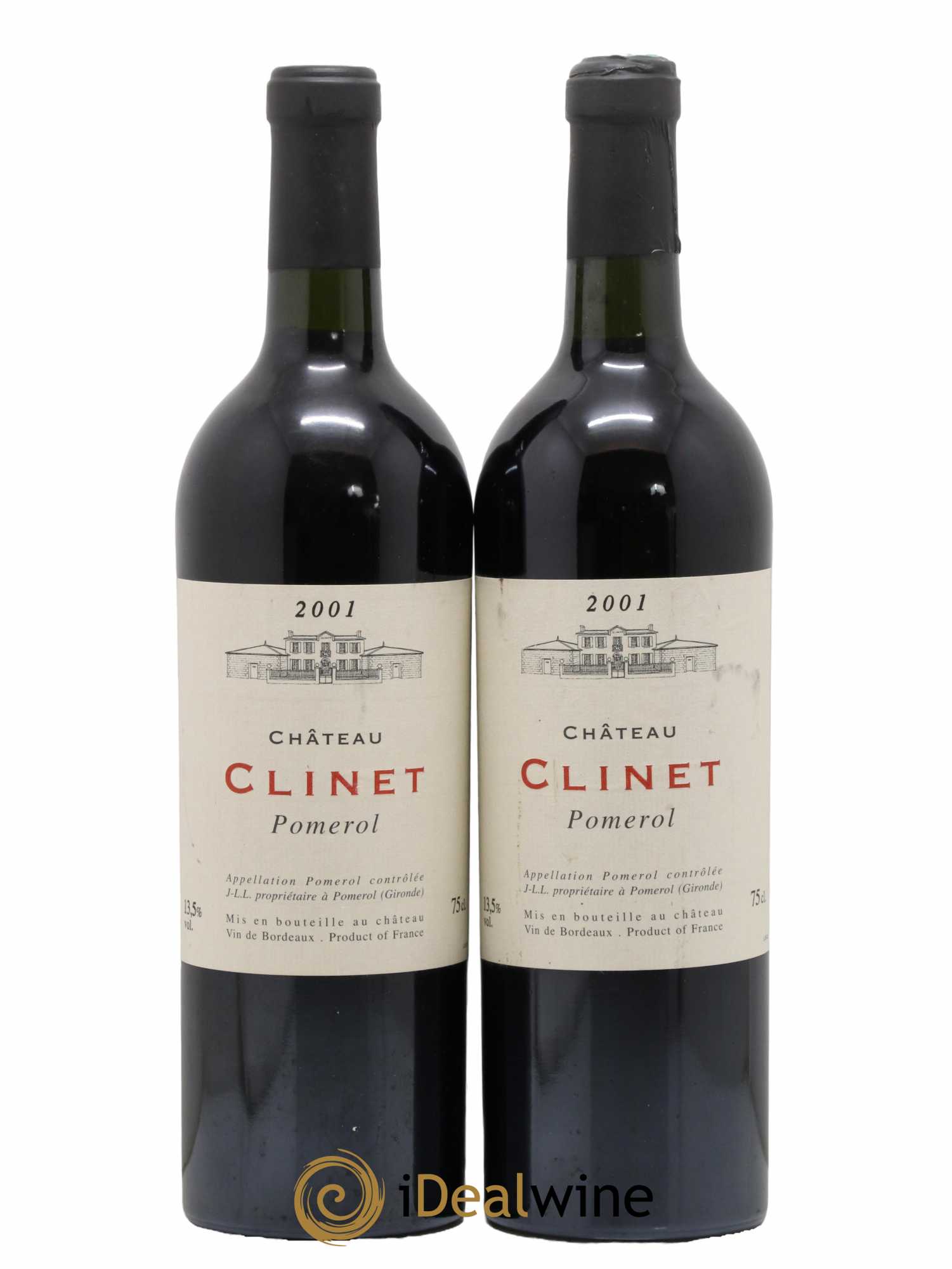 Château Clinet 2001 - Lot de 2 bouteilles - 0