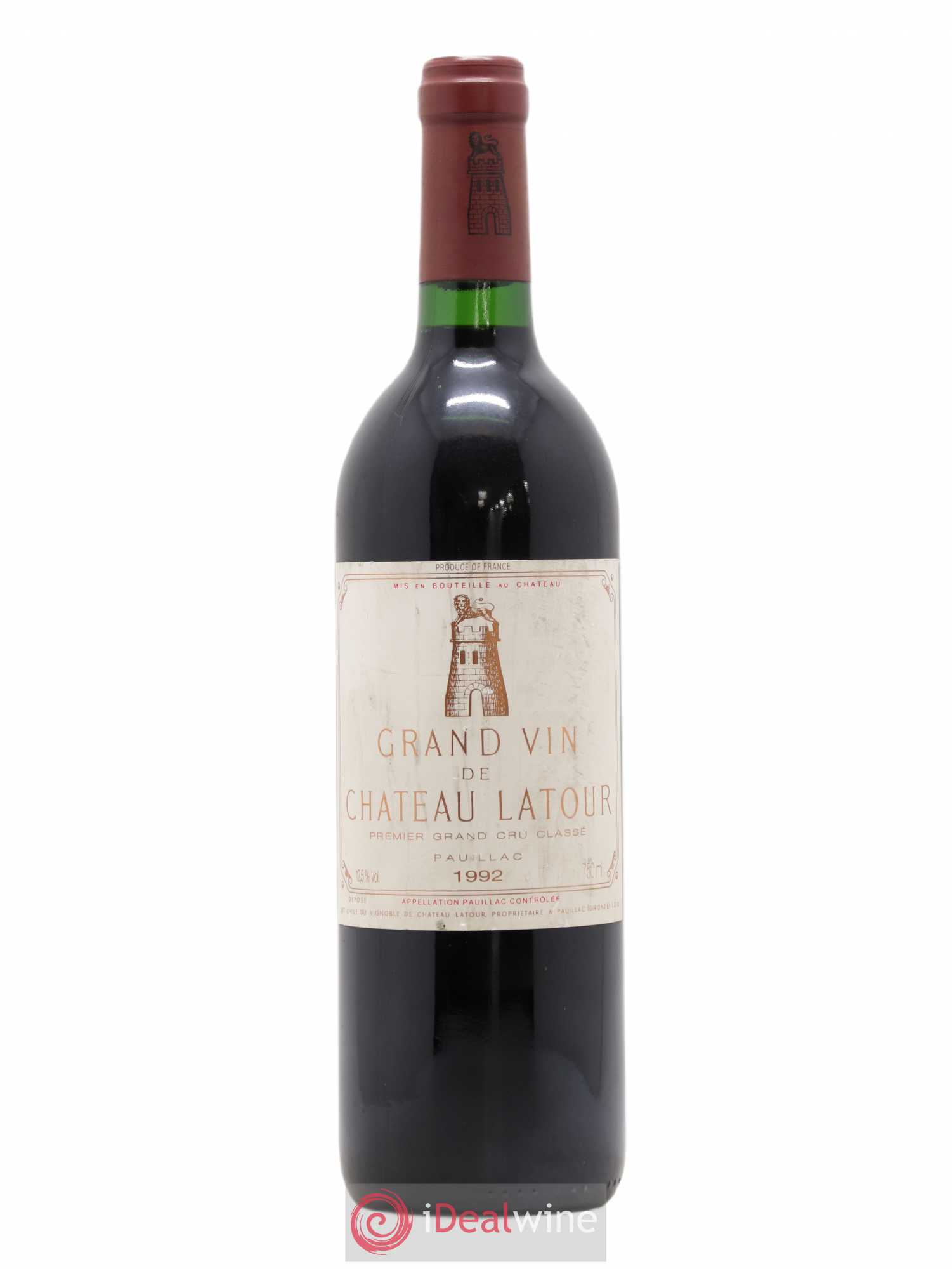 Château Latour 1er Grand Cru Classé 1992 - Lot de 1 bouteille - 0
