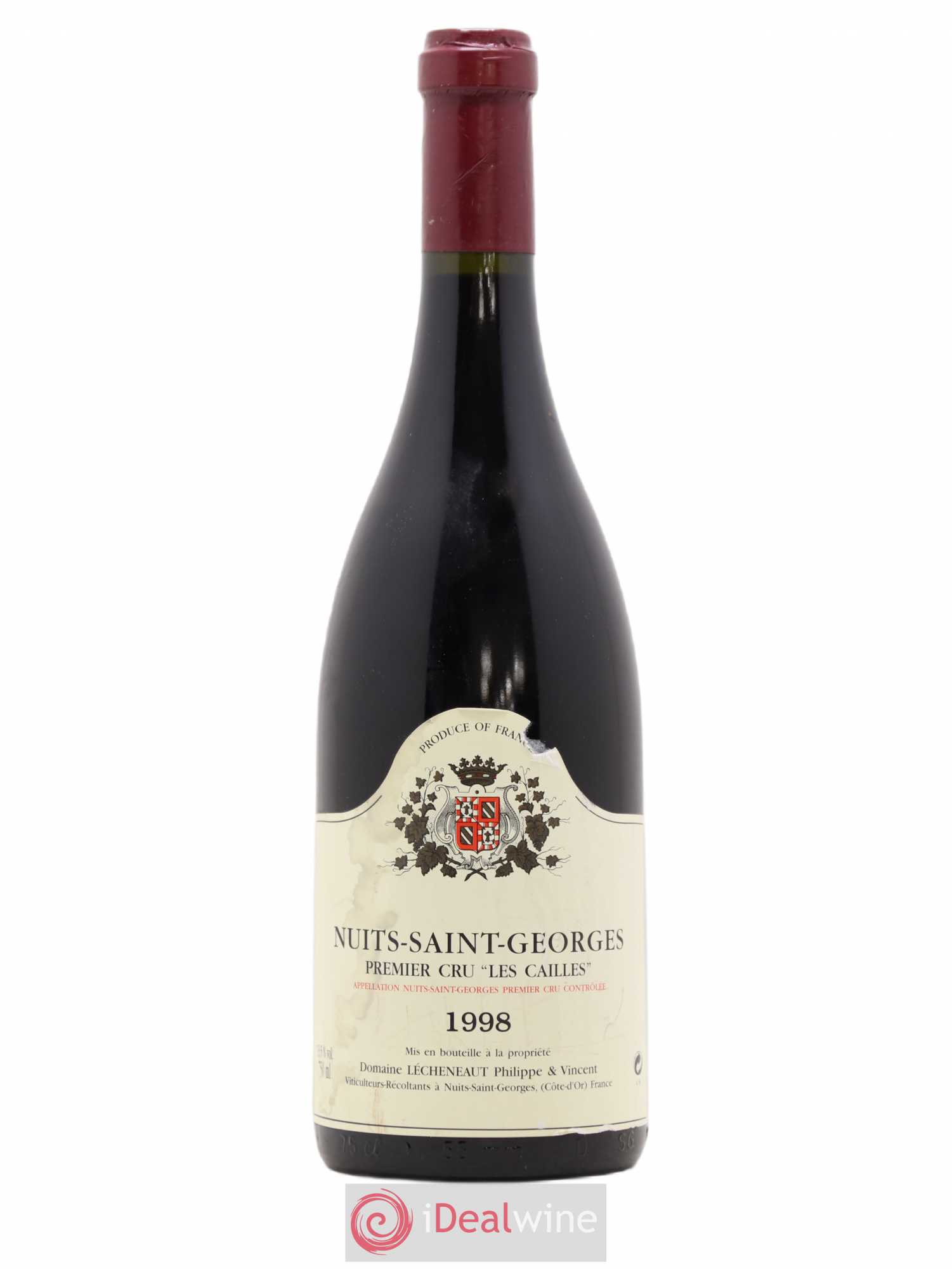 Nuits-Saint-Georges 1er Cru Les Cailles Domaine Lécheneaut 1998 - Posten von 1 Flasche - 0