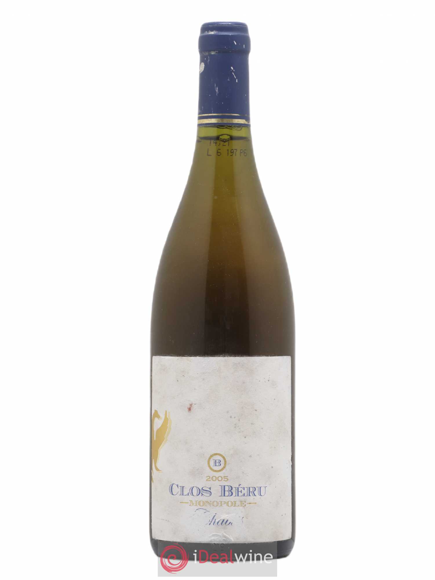 Chablis Grand Cru Clos Beru Château de Beru 2005 - Posten von 1 Flasche - 0