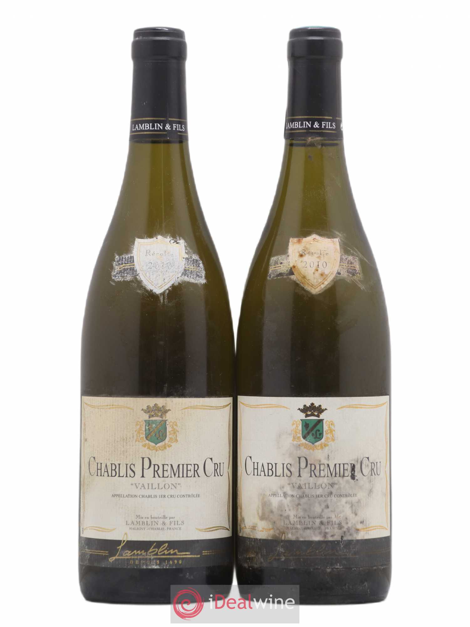 Chablis 1er Cru Vaillon Lamblin et Fils 2010 - Posten von 2 Flaschen - 0