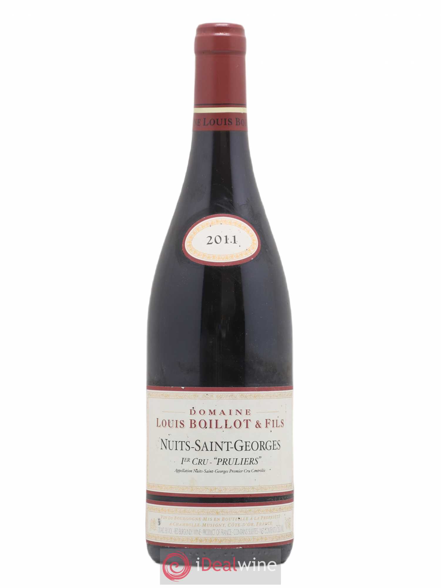 Nuits-Saint-Georges 1er Cru Les Pruliers Louis Boillot et Fils 2011 - Lot de 1 bouteille - 0