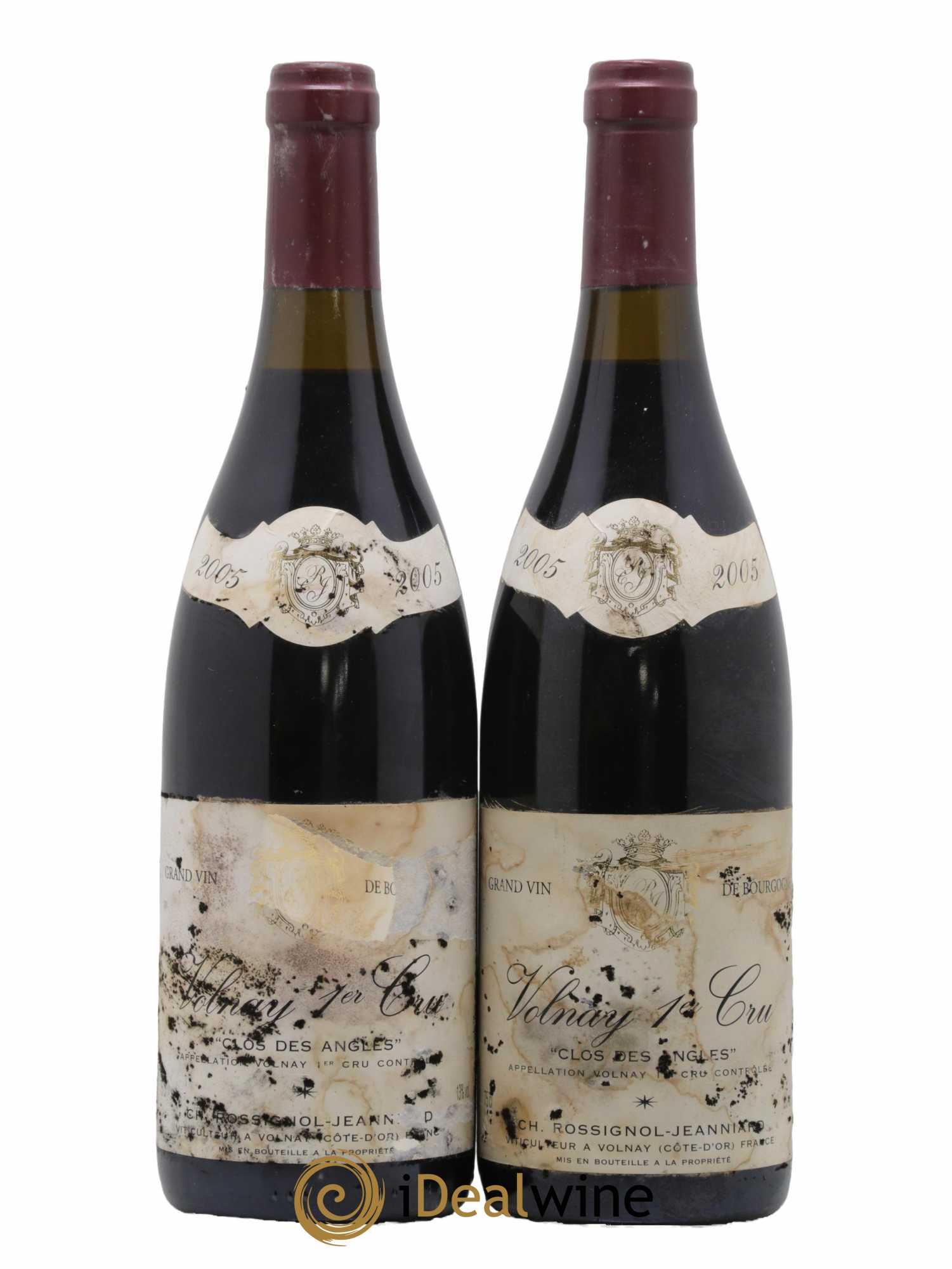 Volnay 1er Cru Clos Des Angles Cru Rossignol Jeanniard 2005 - Lot de 2 bouteilles - 0
