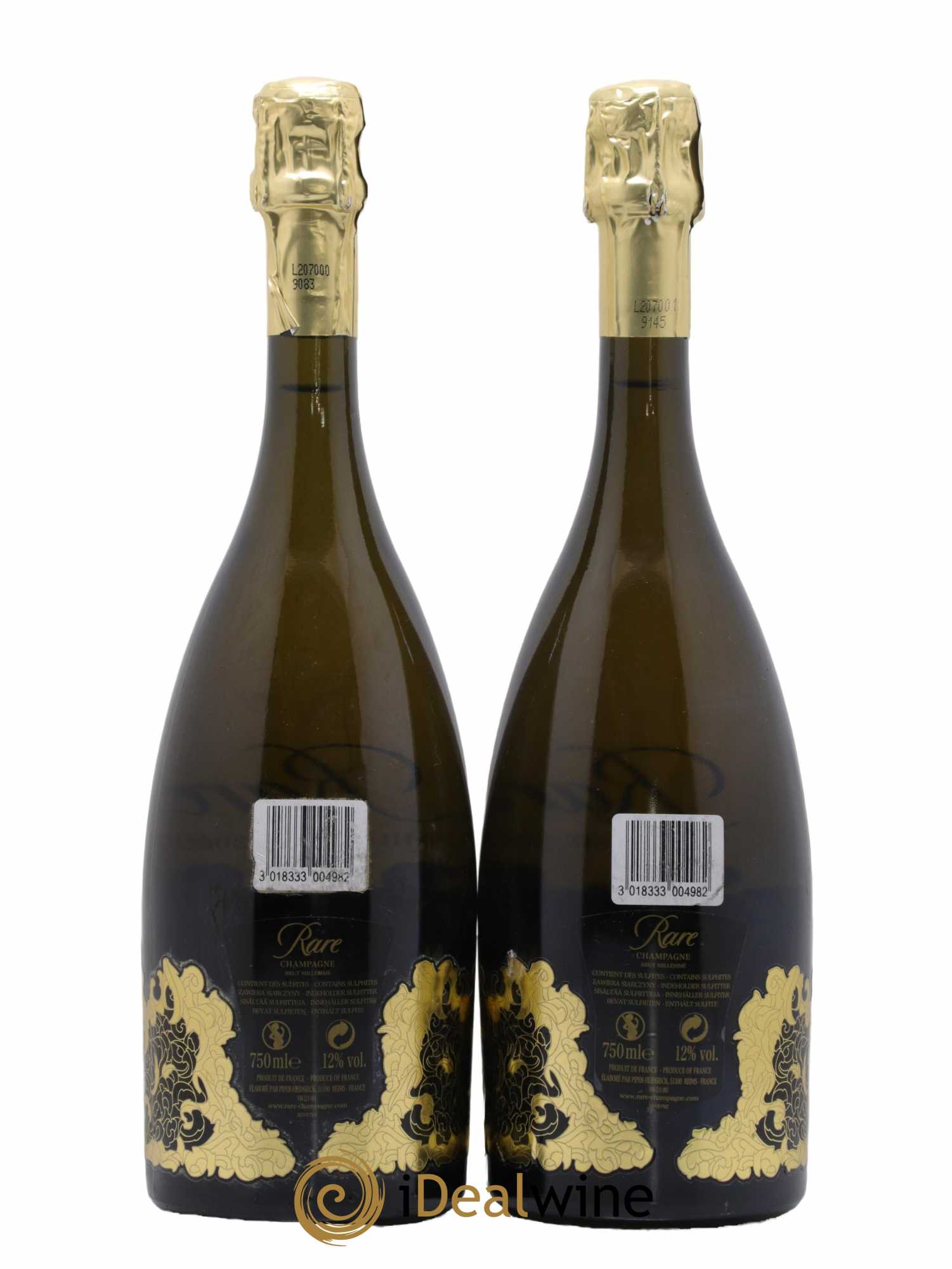 Rare Piper Heidsieck 2006 - Lot de 2 bouteilles - 1