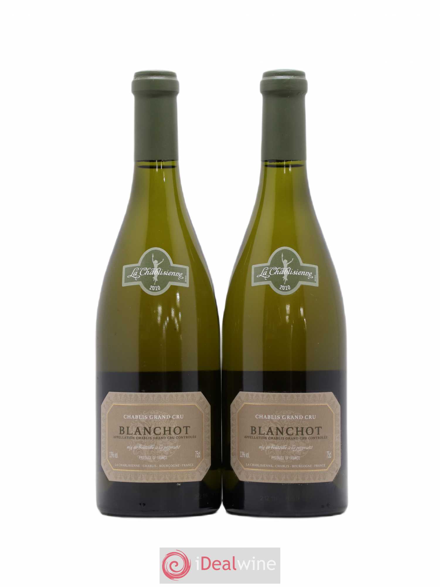Chablis Grand Cru Blanchot La Chablisienne 2010 - Lot de 2 bouteilles - 0