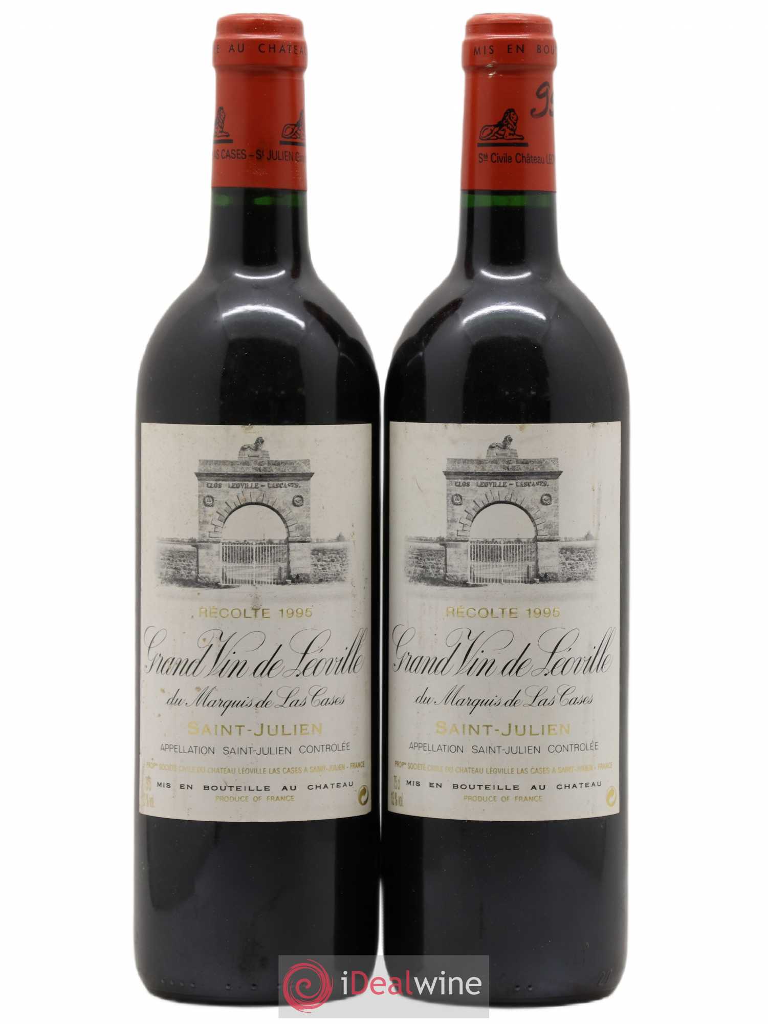 Château Léoville Las Cases 2ème Grand Cru Classé 1995 - Lot de 2 bouteilles - 0