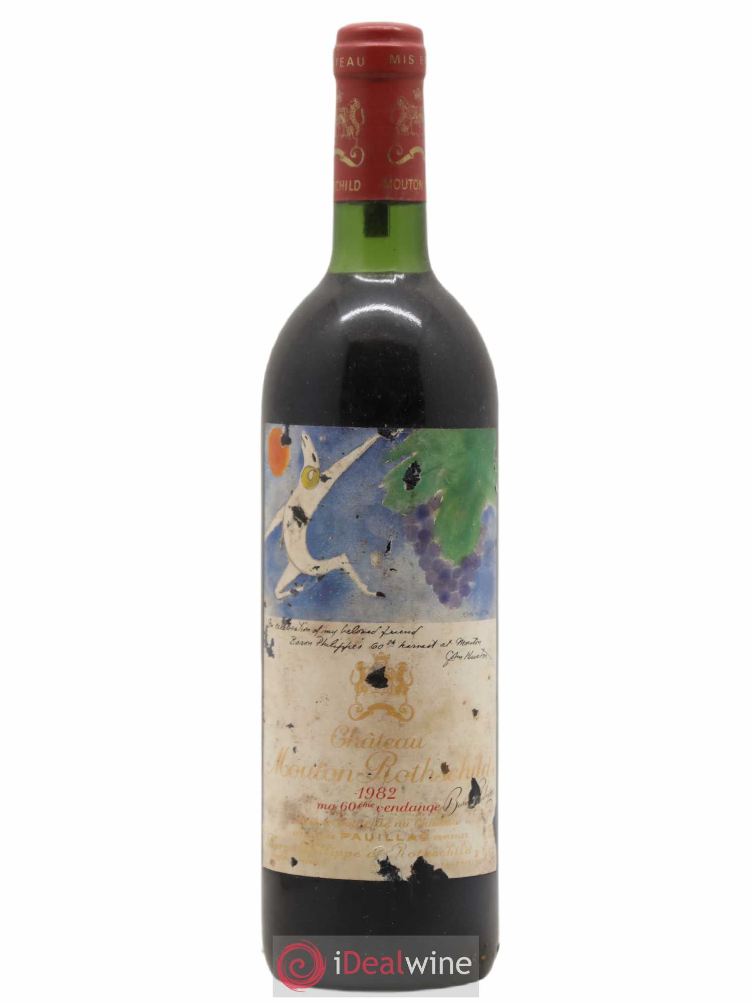 Château Mouton Rothschild 1er Grand Cru Classé 1982 - Lot de 1 bouteille - 0