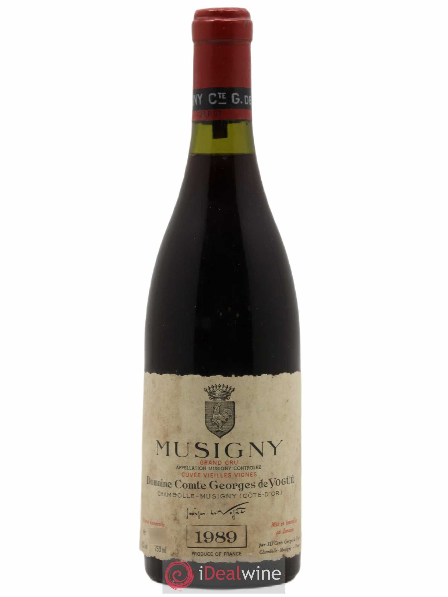 Musigny Grand Cru Cuvée Vieilles Vignes Comte Georges de Vogüé 1989 - Lot de 1 bouteille - 0
