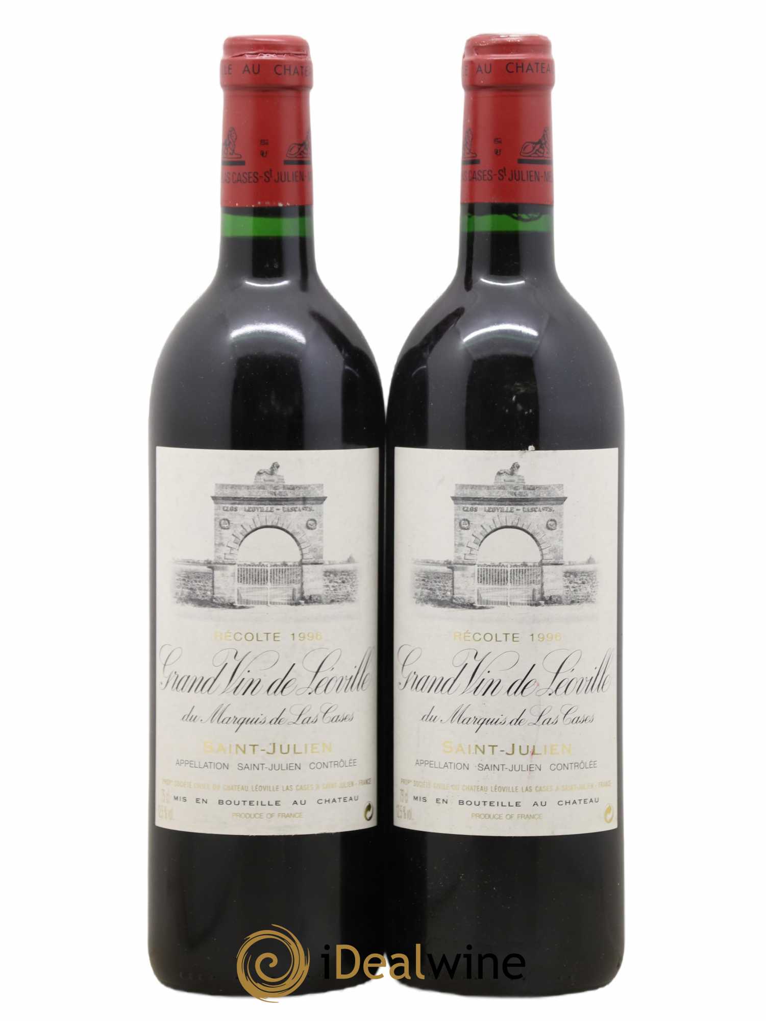 Château Léoville Las Cases 2ème Grand Cru Classé 1996 - Lot de 2 bouteilles - 0
