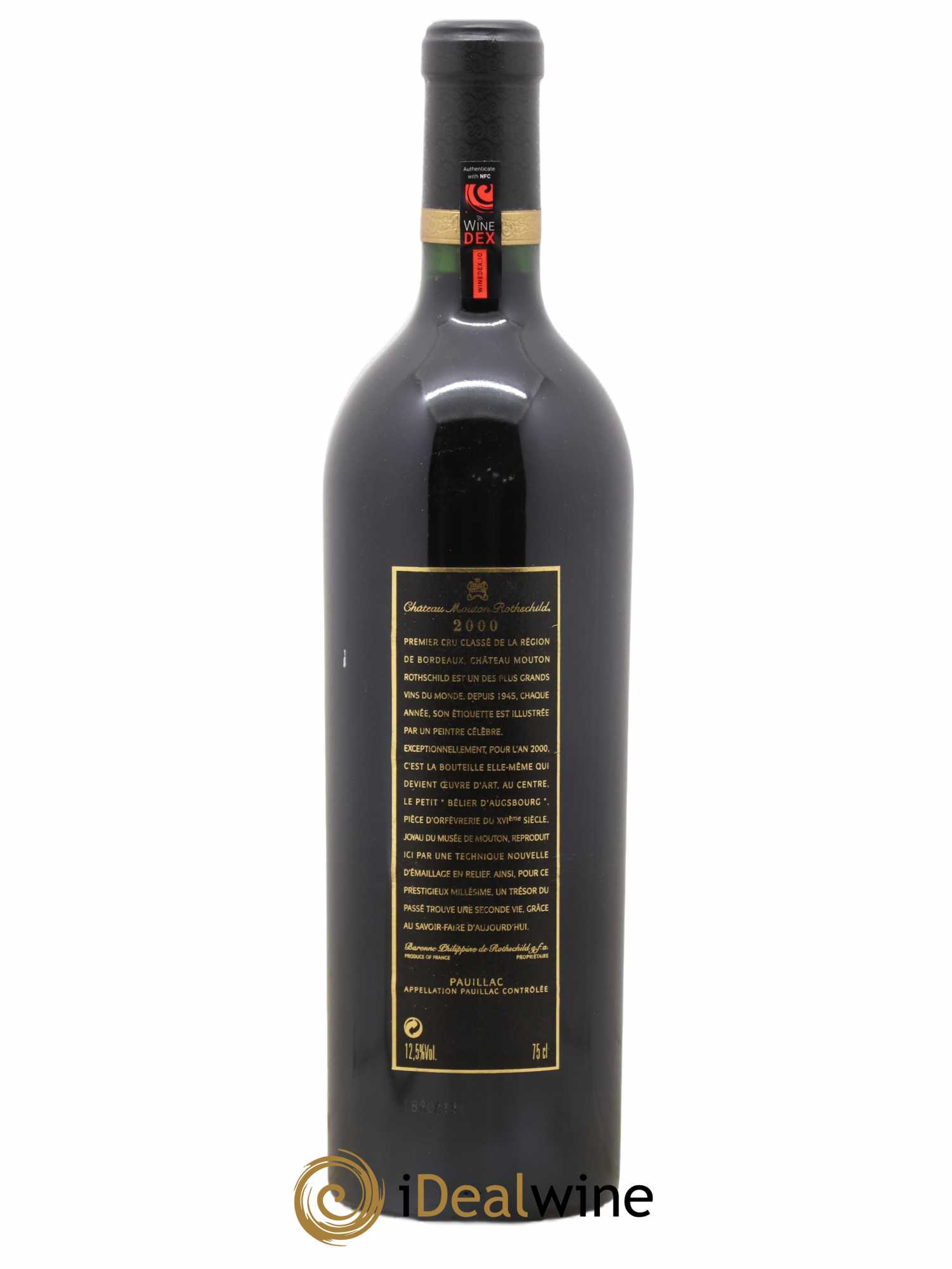 Château Mouton Rothschild 1er Grand Cru Classé 2000 - Lot de 1 bouteille - 1